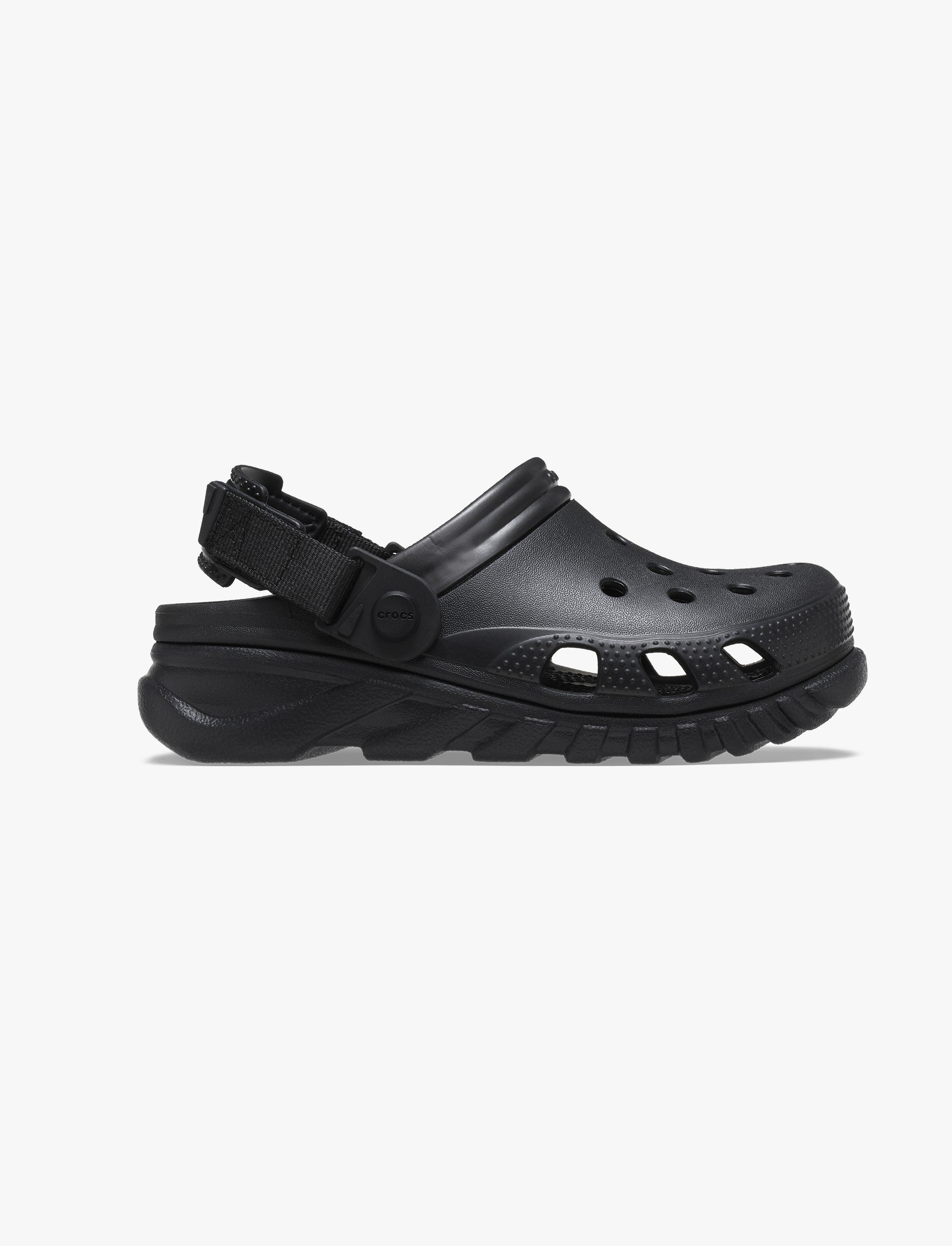 Crocs Duet Max II Clog - כפכפי קרוקס קלוג מעוצבות בסטריט-סטייל בצבע שחור