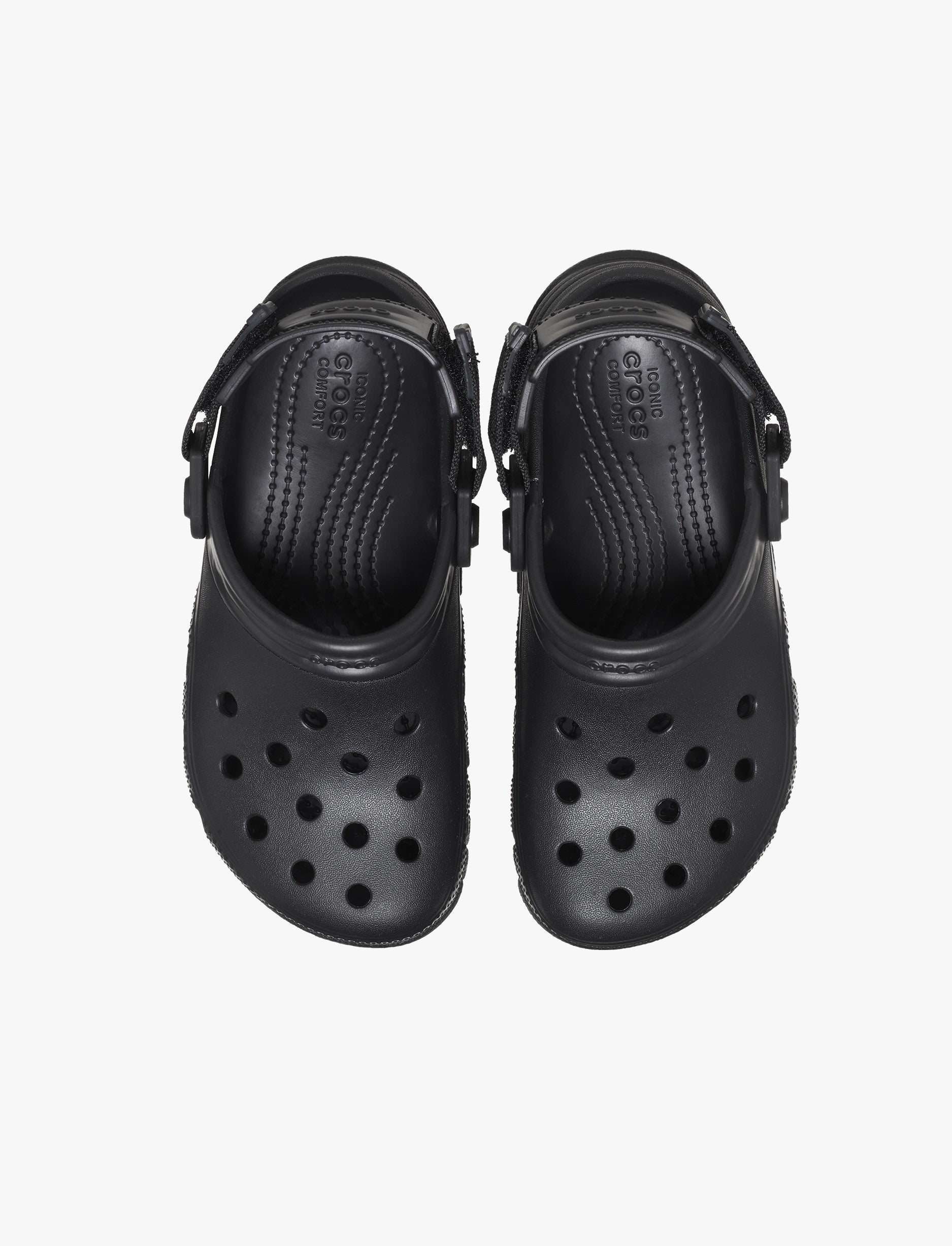 Crocs Duet Max II Clog - כפכפי קרוקס קלוג מעוצבות בסטריט-סטייל בצבע שחור