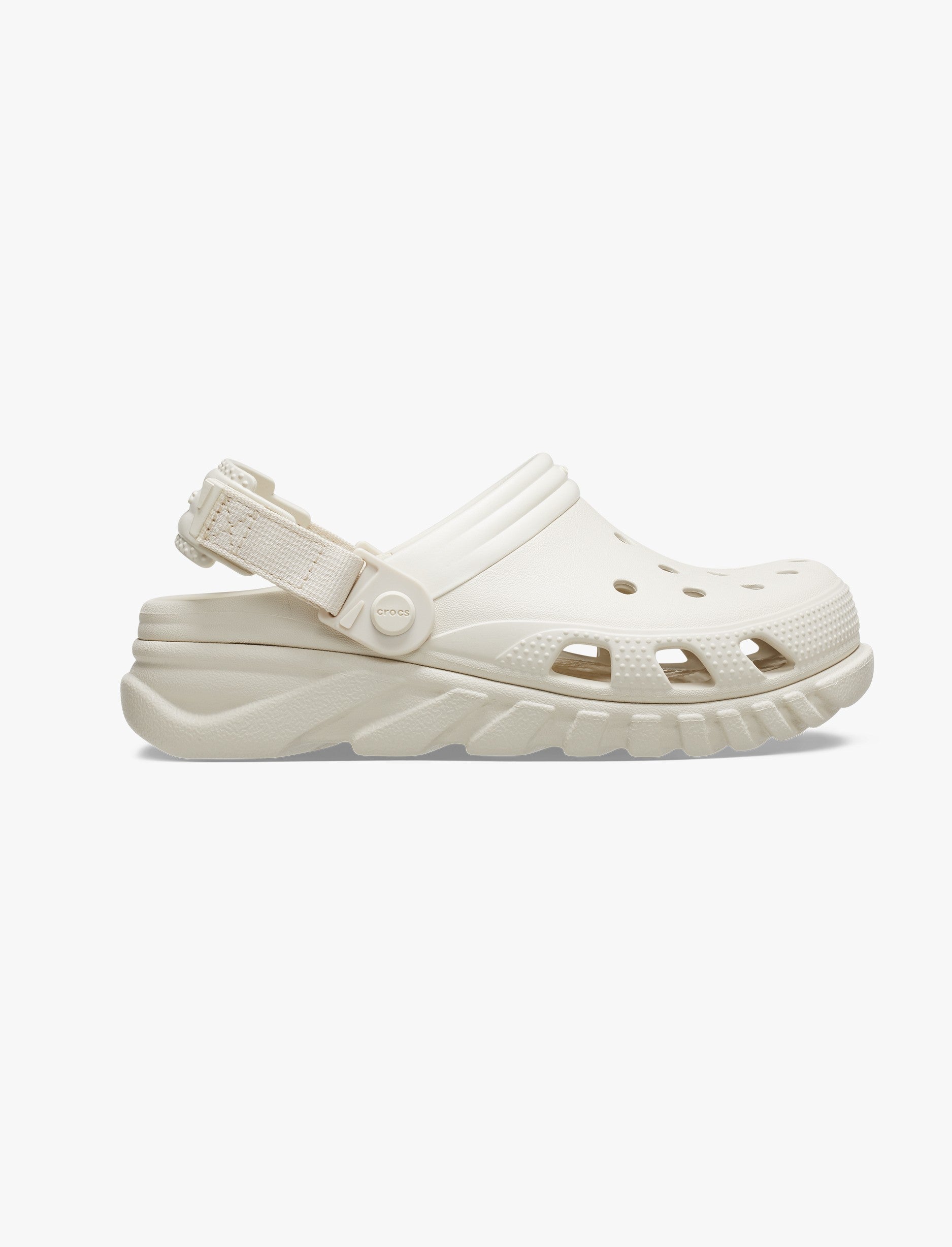 Crocs Duet Max II Clog - כפכפי קרוקס קלוג מעוצבות בסטריט-סטייל בצבע סטוקו