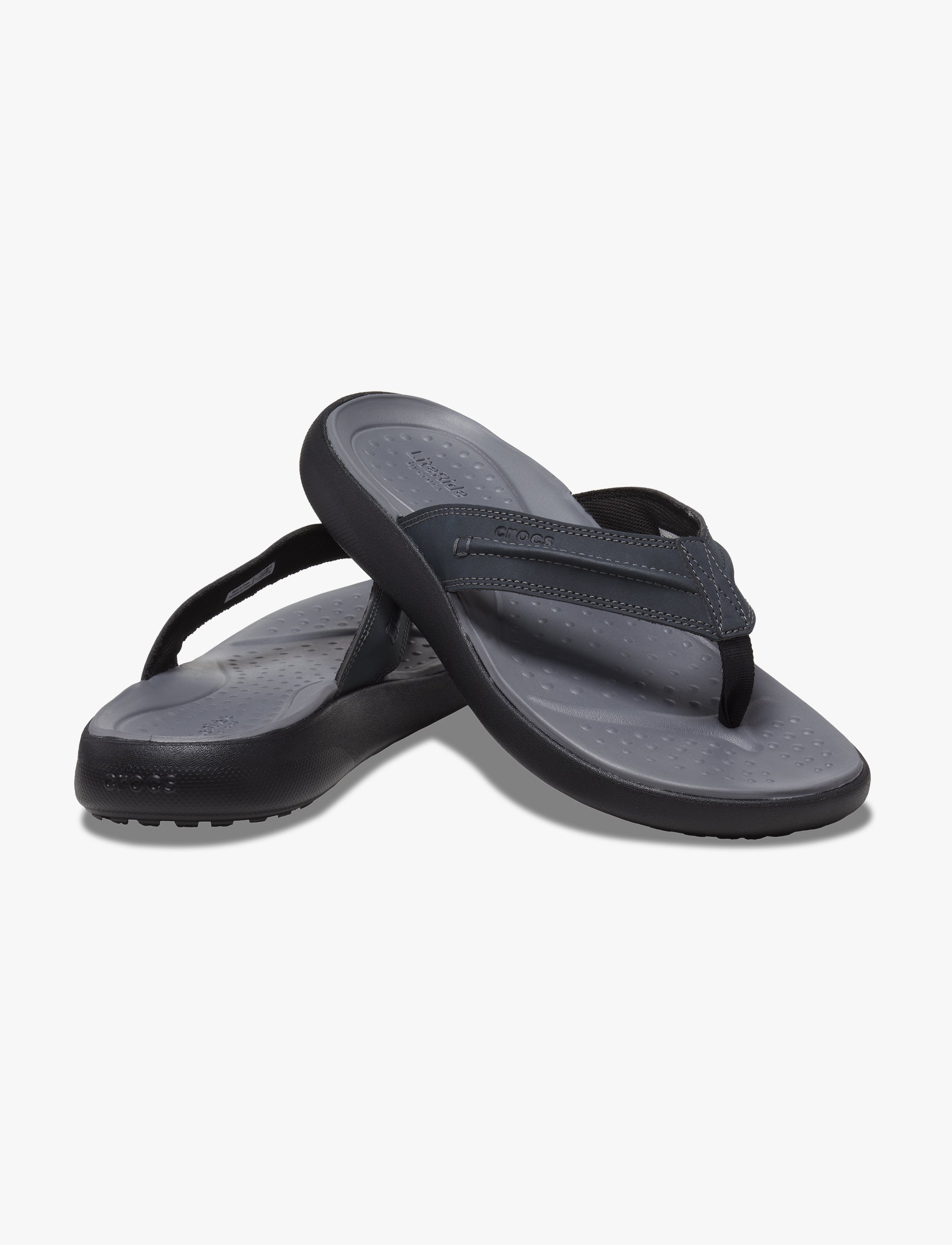 Crocs Yukon Vista II LR Flip - כפכפי אצבע קרוקס יוקון ויסטה לגברים בצבע שחור