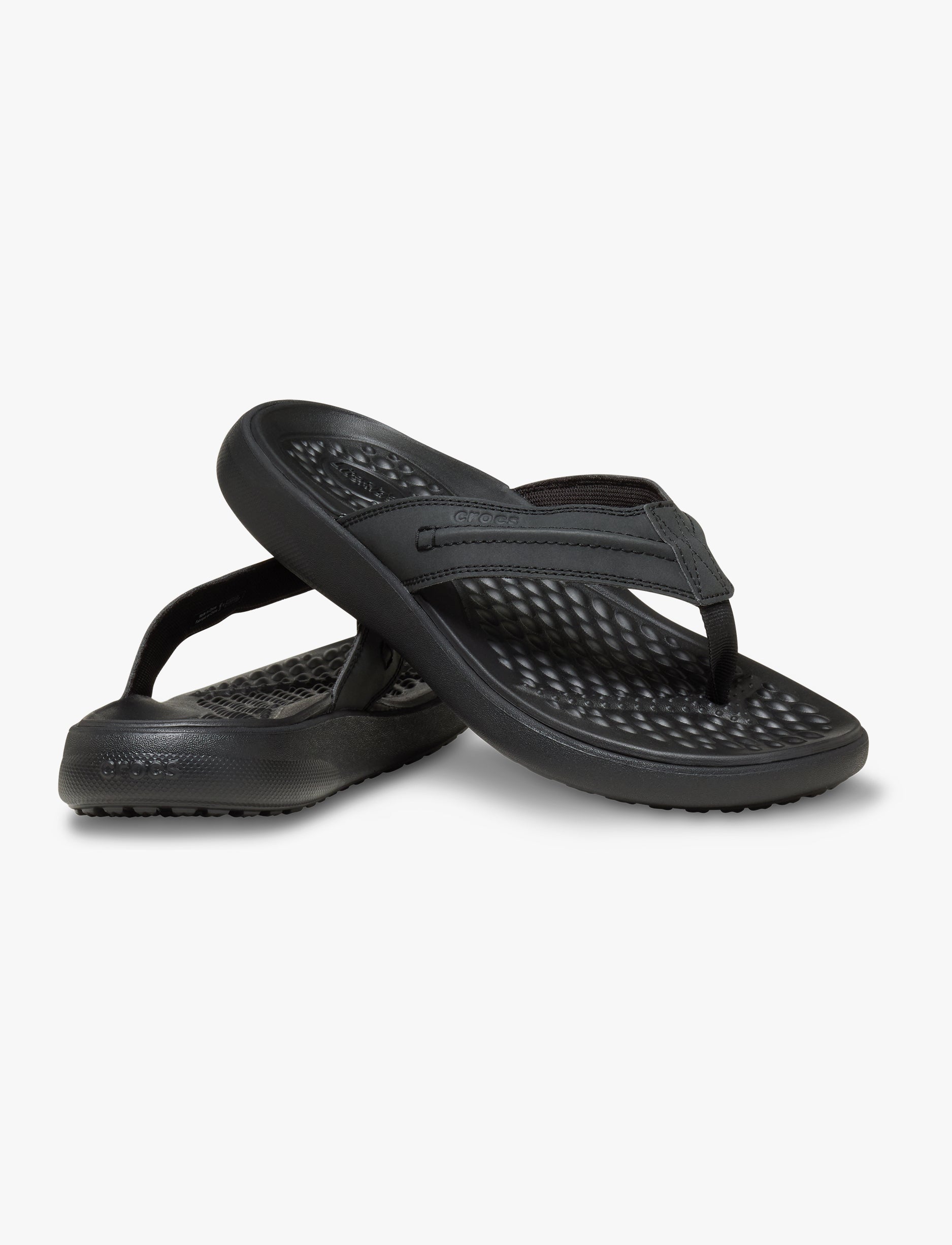 Crocs Yukon Vista II LR Flip - כפכפי אצבע קרוקס יוקון ויסטה לגברים בצבע שחור/שחור