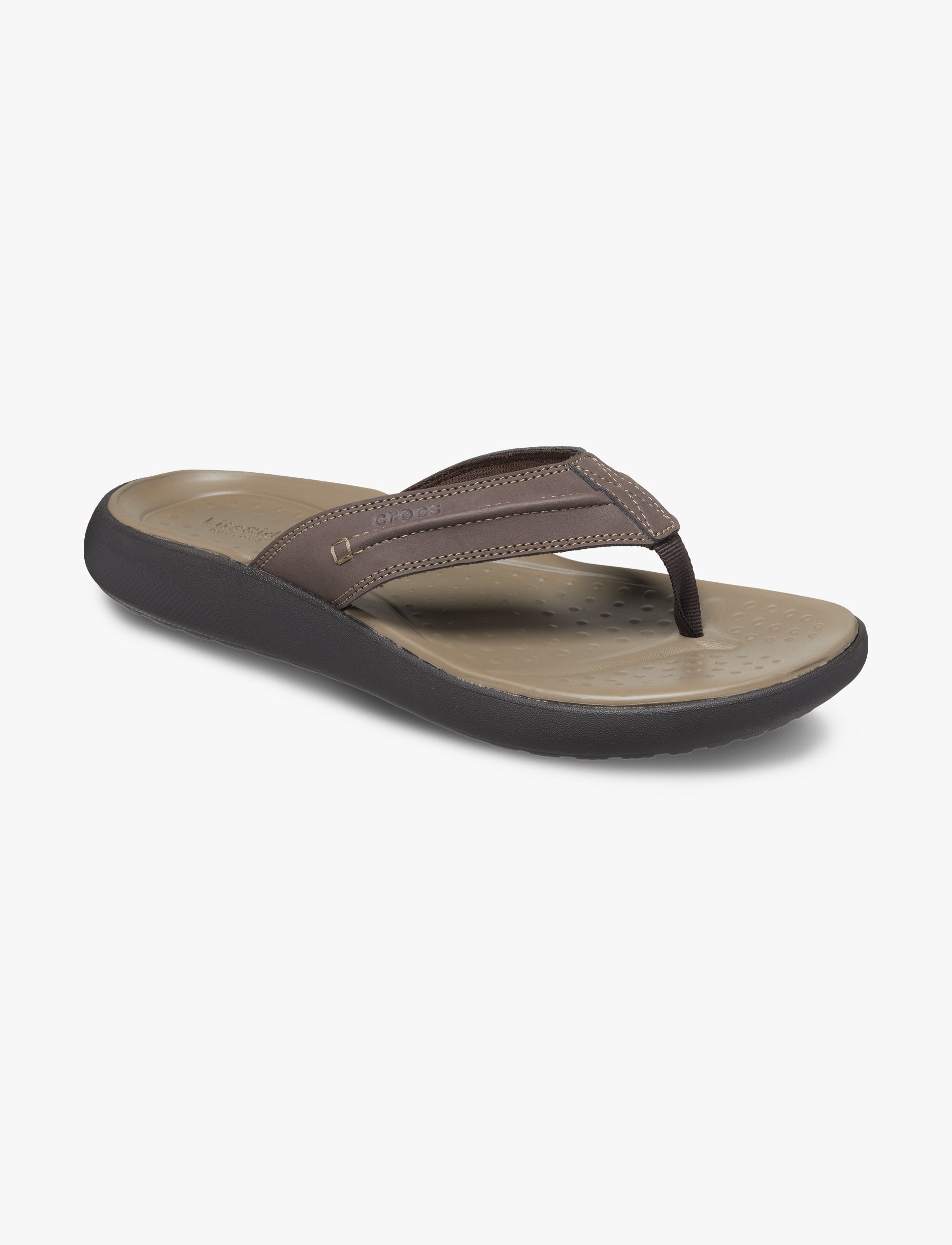 Crocs Yukon Vista II LR Flip - כפכפי אצבע קרוקס יוקון ויסטה לגברים בצבע אספרסו