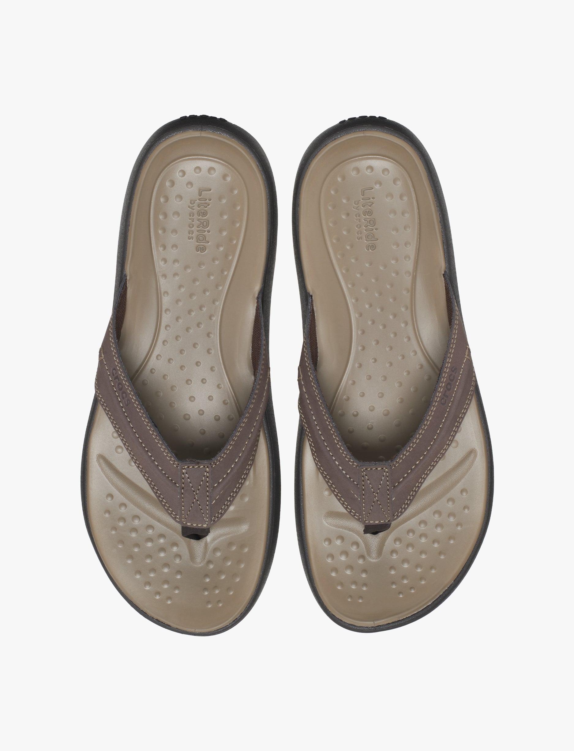 Crocs Yukon Vista II LR Flip - כפכפי אצבע קרוקס יוקון ויסטה לגברים בצבע אספרסו