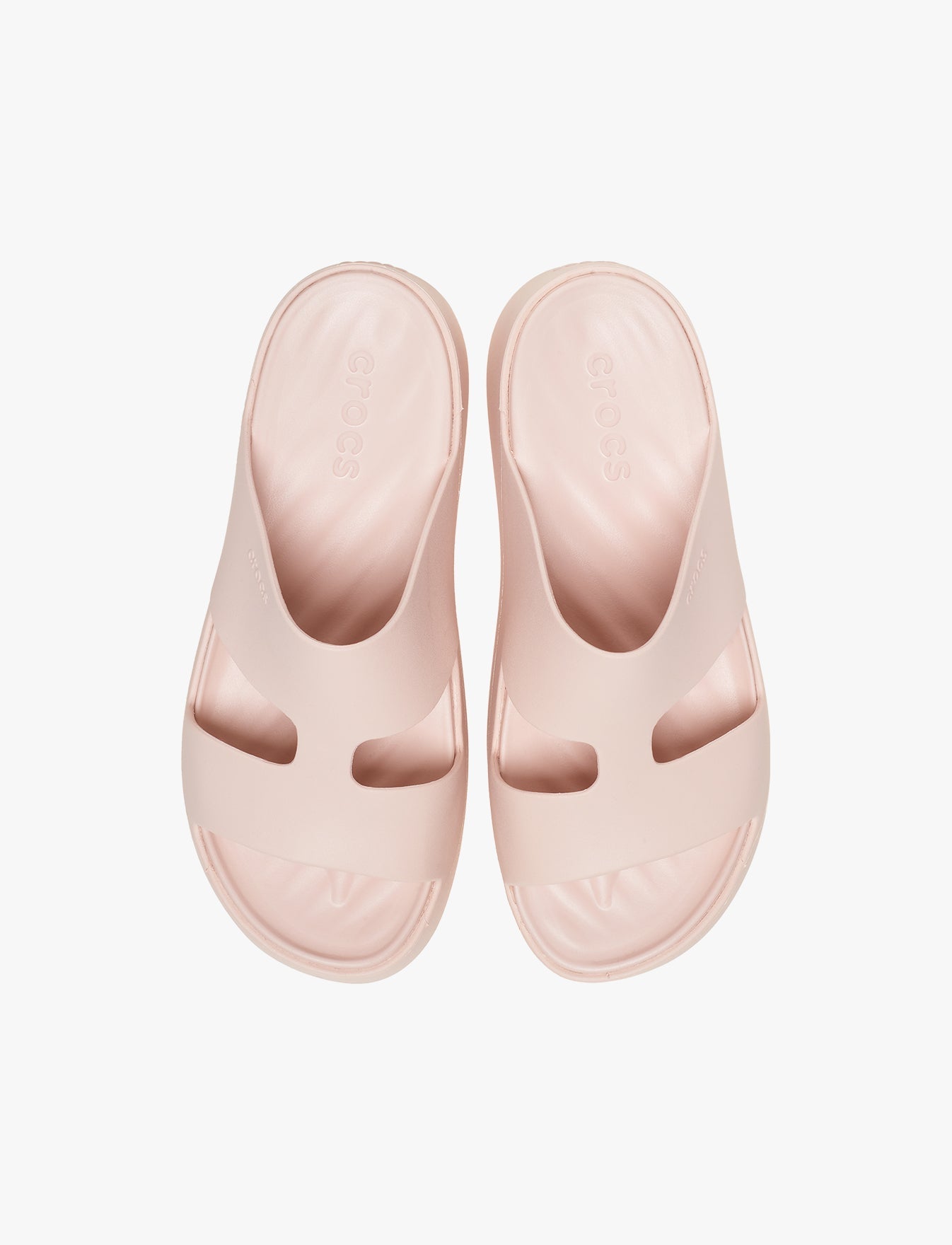 Crocs Getaway Platform H-Strap - נעלי פלטפורמה קרוקס לנשים בצבע קוורץ