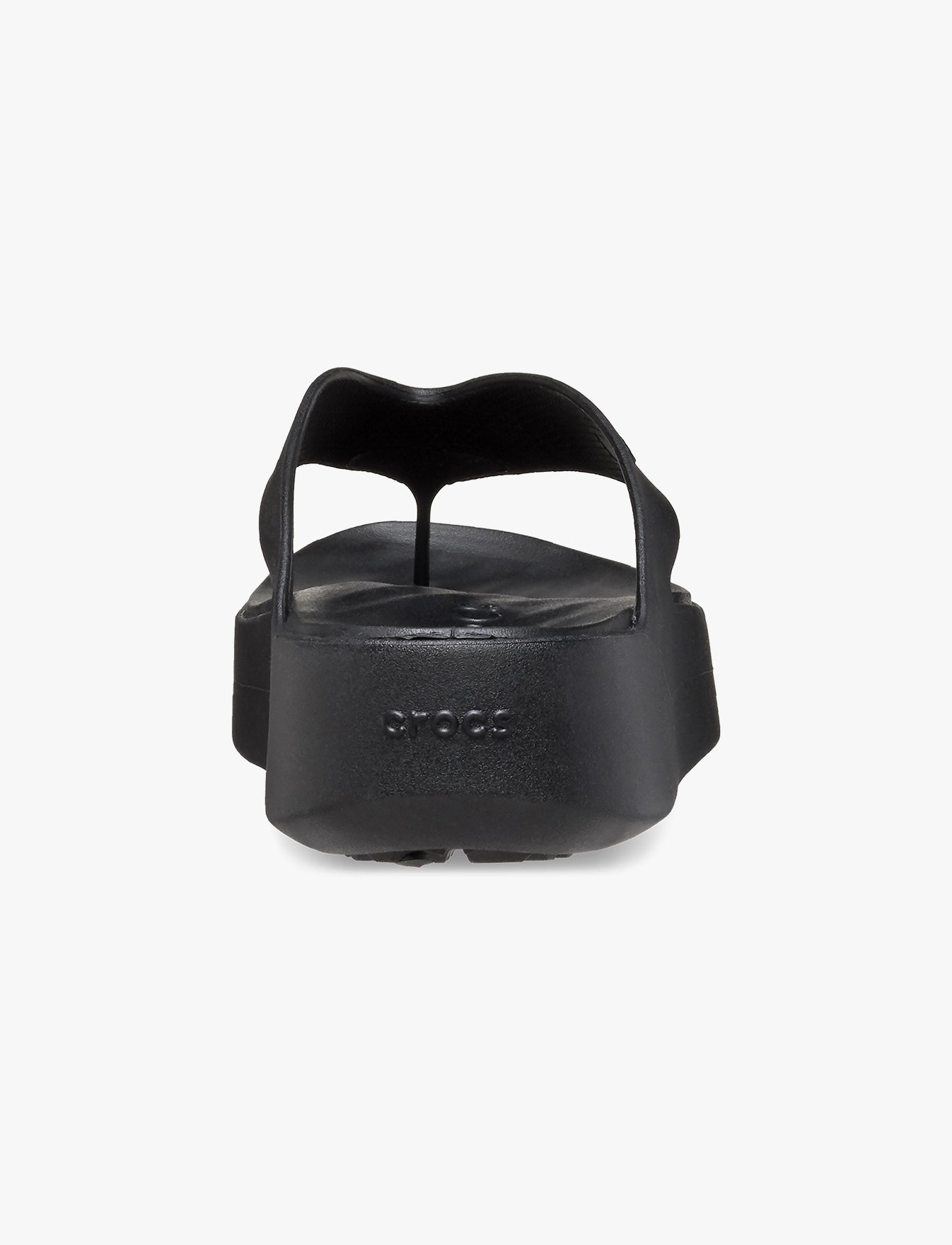 Crocs Getaway Platform Flip - כפכפי אצבע פלטפורמה קרוקס לנשים בצבע שחור