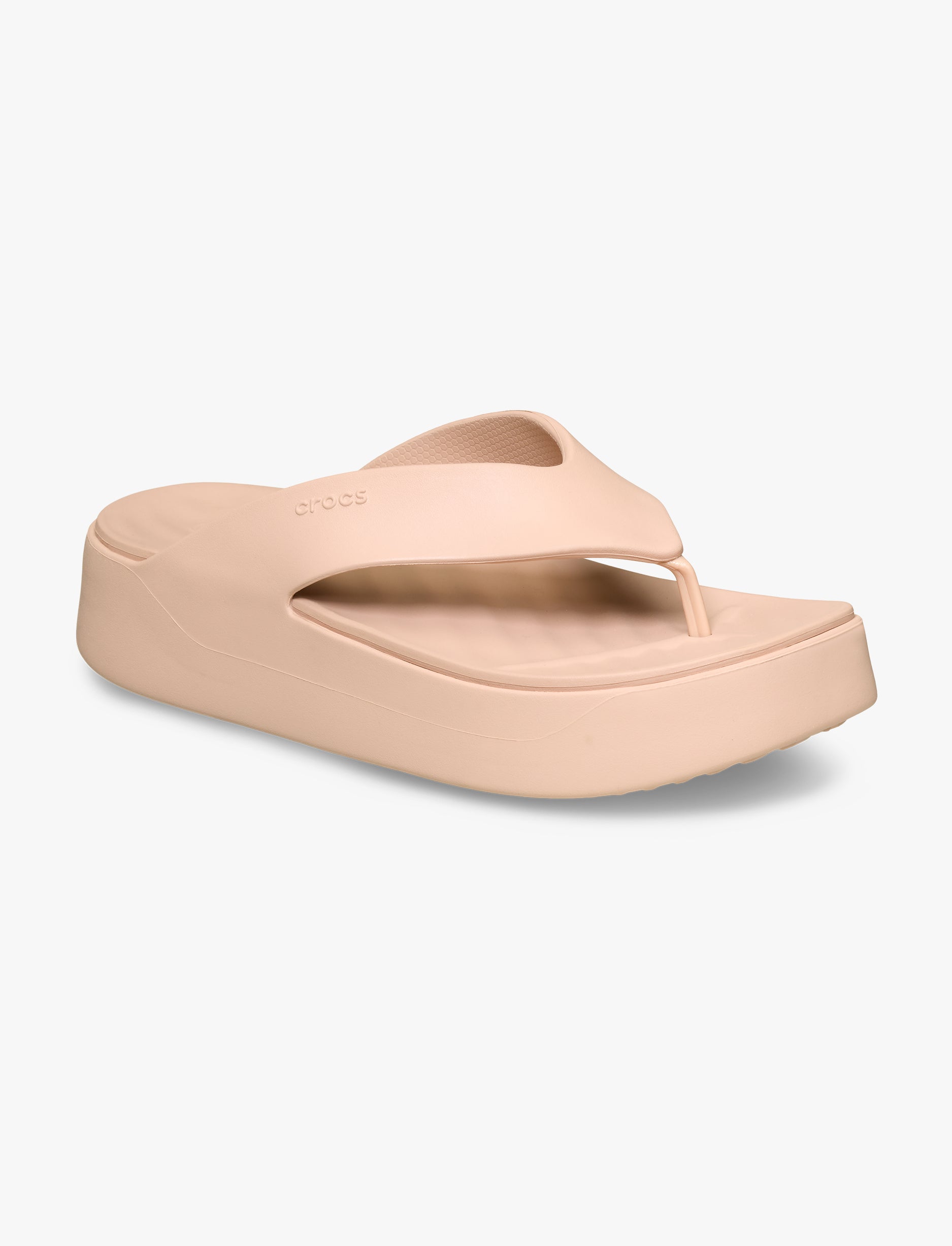 Crocs Getaway Platform Flip - כפכפי אצבע פלטפורמה קרוקס לנשים בצבע בלאש ורוד