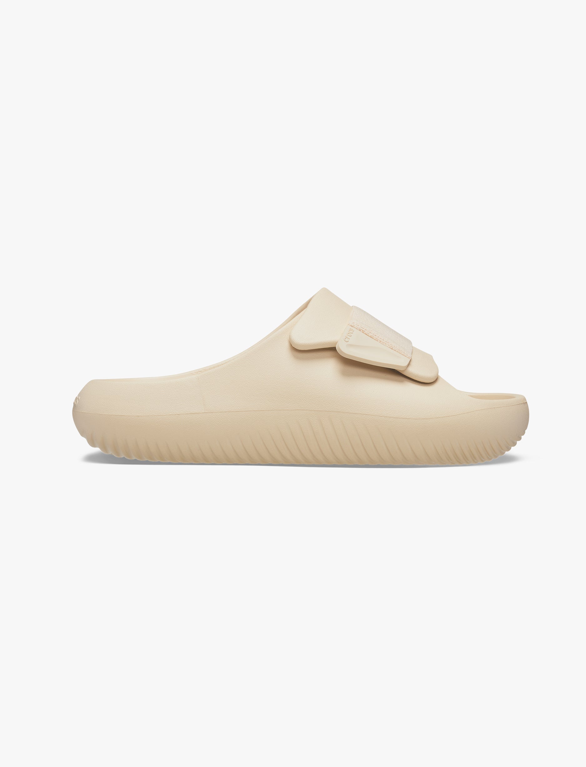 Crocs Mellow Luxe Recovery Slide  -'כפכפי קרוקס לגברים בצבע שיטקה בז
