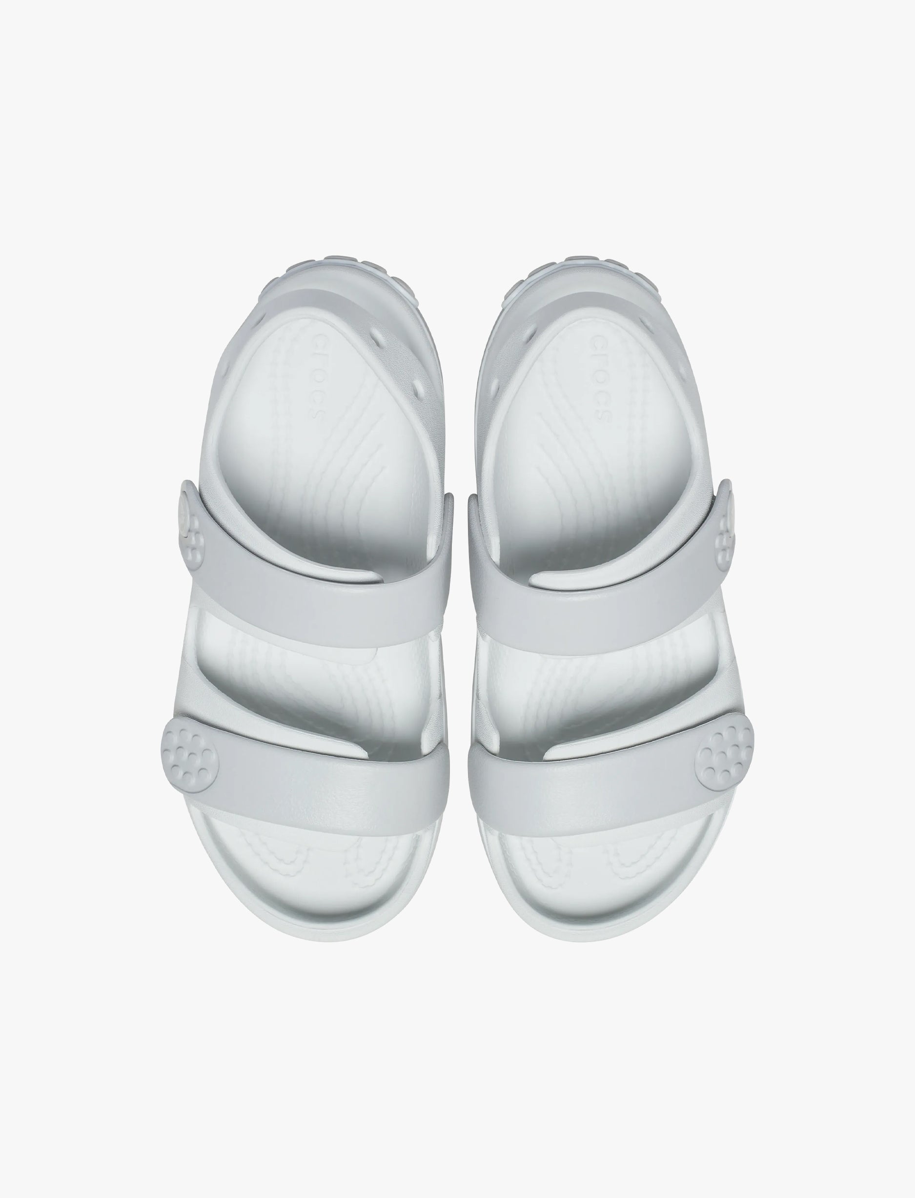 Crocs Crocband Cruiser Sandal K - סנדלי קרוקבנד לילדים בצבע אור ירח/אפור אטמוספי