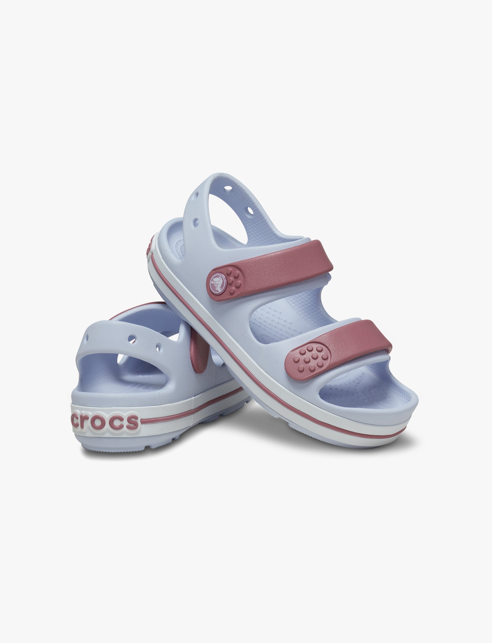 Crocs Crocband Cruiser Sandal K -  סנדלי קרוקבנד לילדים בצבע סגלגל חלומי/קסיס