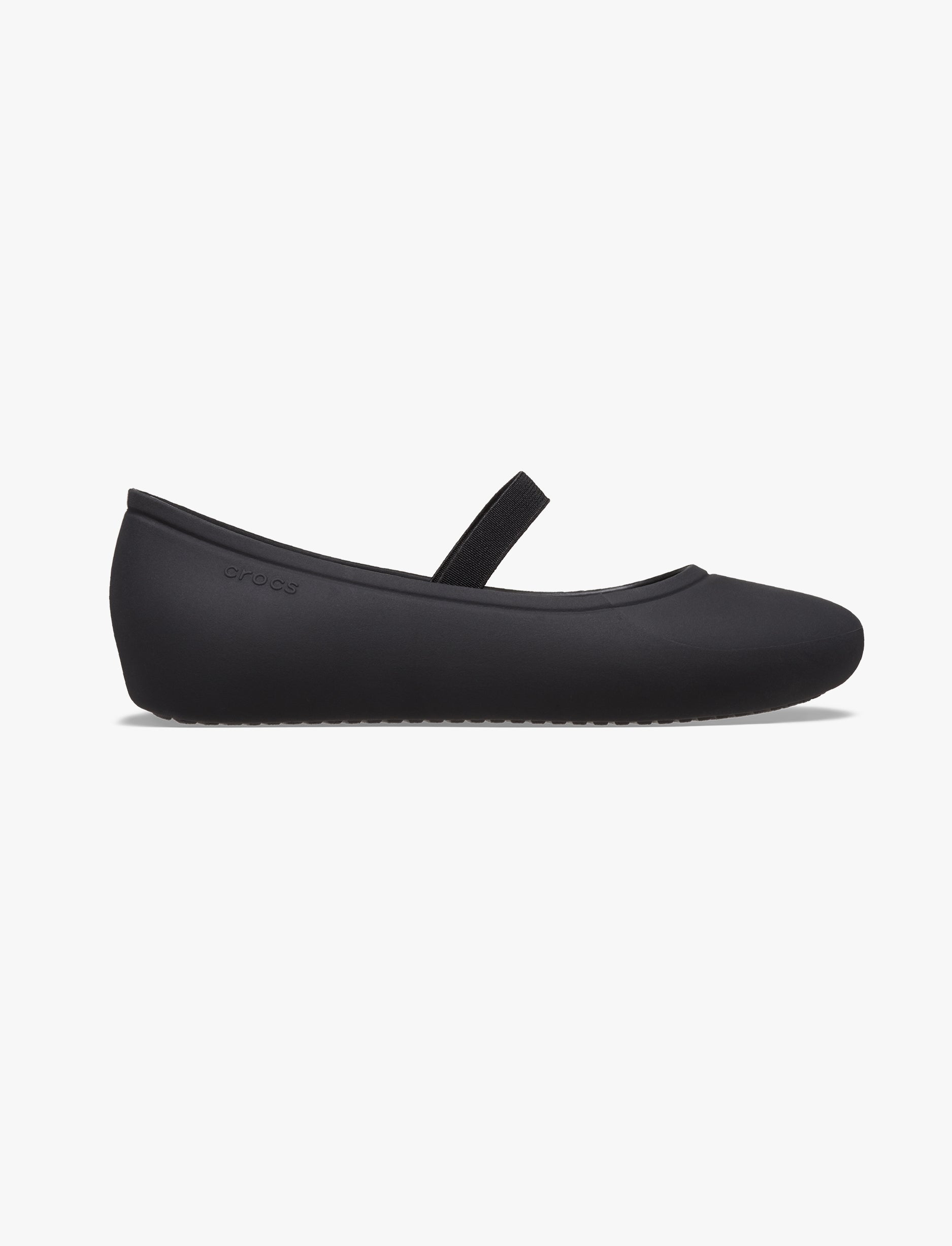 Crocs Brooklyn Flat T -  נעלי בובה שטוחות קרוקס ברוקלין לבנות בצבע שחור