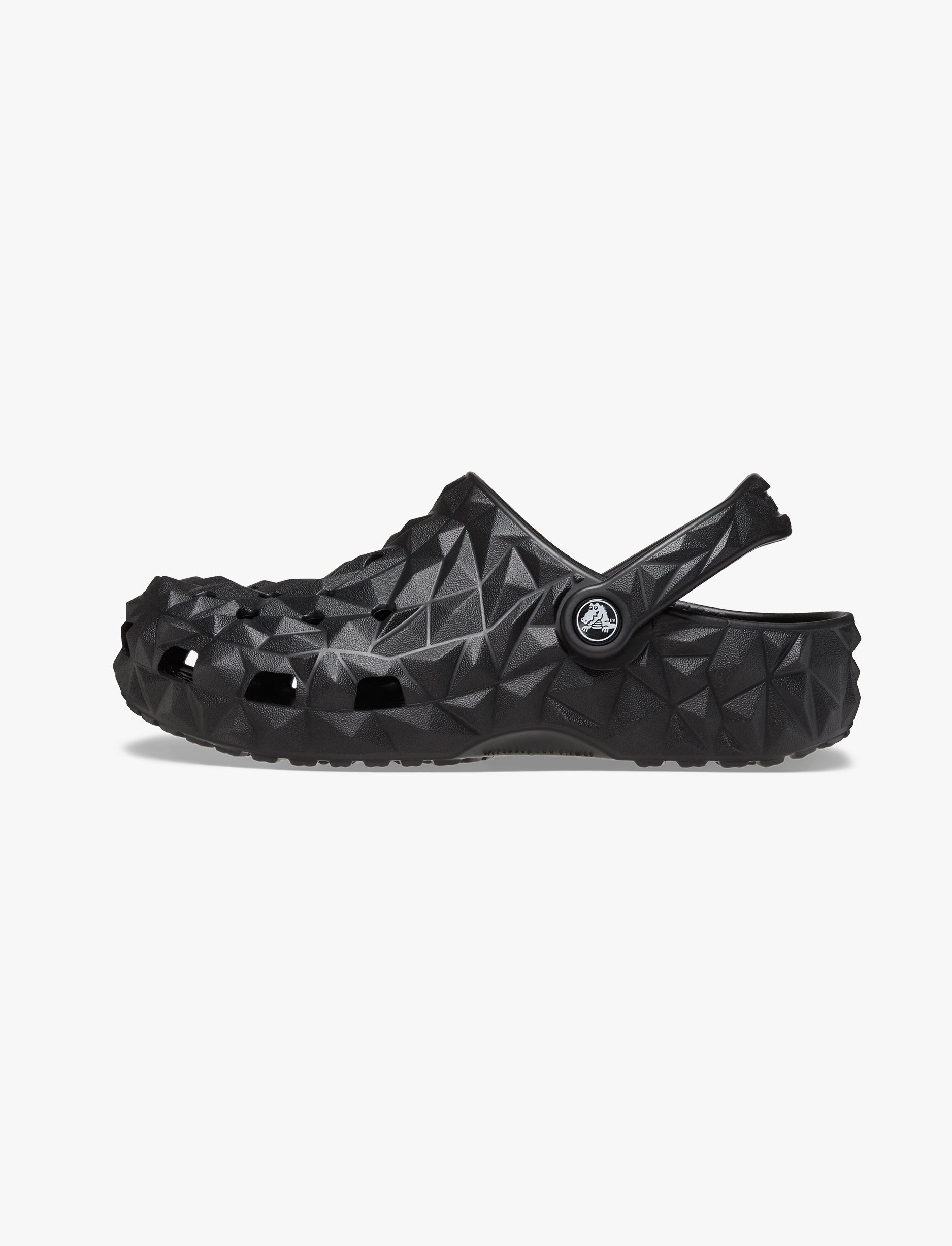 Crocs Classic Geometric Clog - כפכפי קלוג קרוקס בעיצוב צורות גיאומטריות בצבע שחור