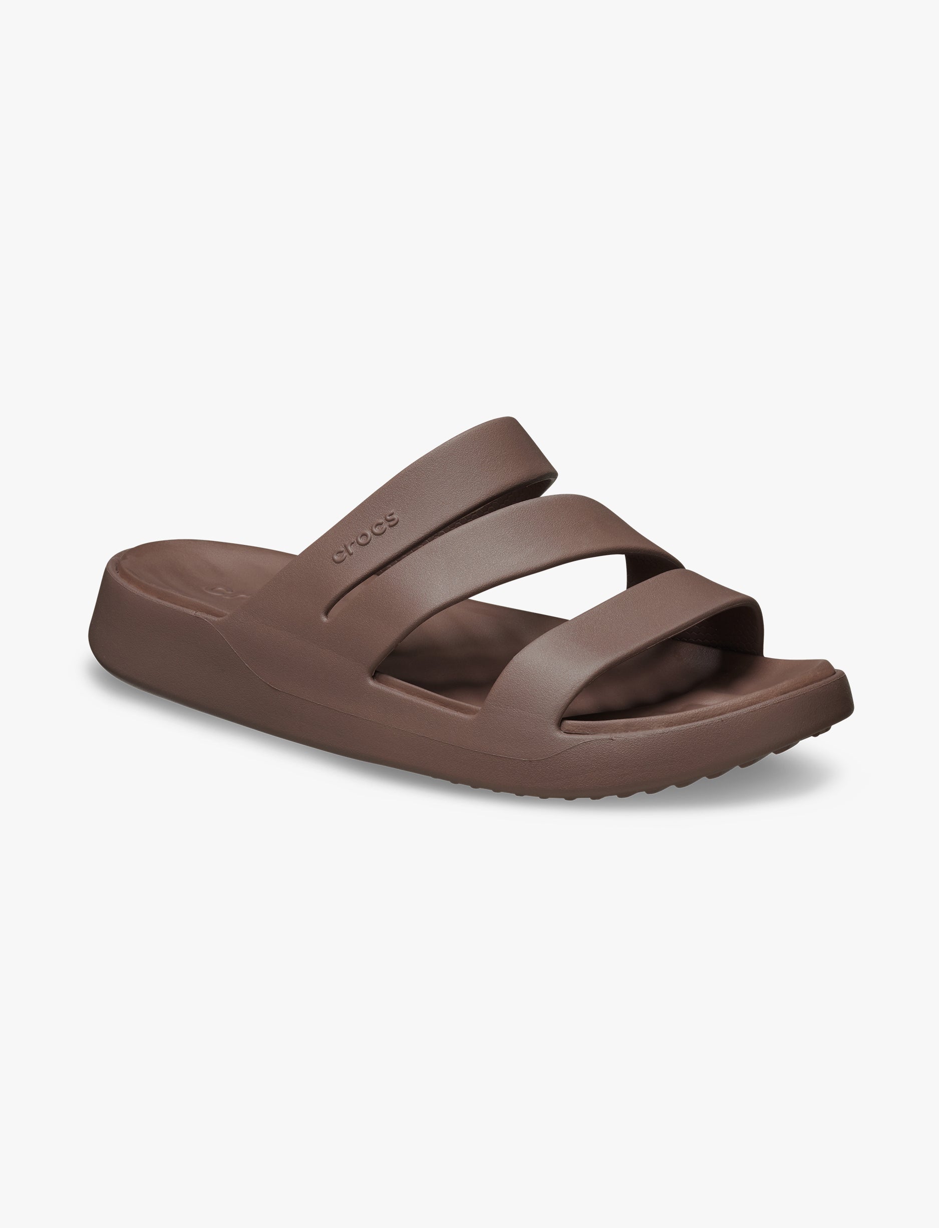 Crocs Getaway Strappy - כפכפי קרוקס לנשים בצבע חום