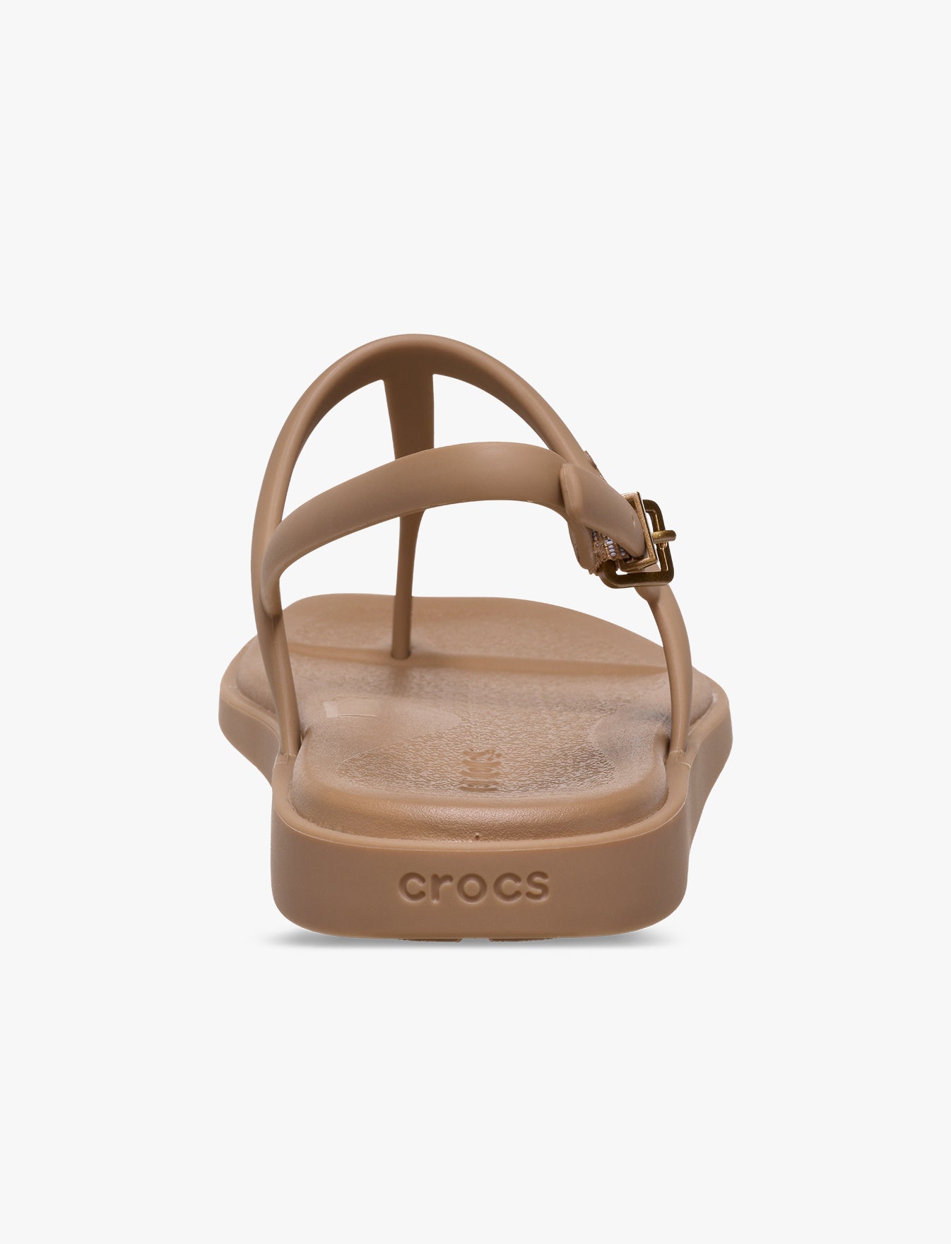 Miami Thong Sandal Crocs - סנדלי אצבע קרוקס לנשים בצבע שוקולד חלב