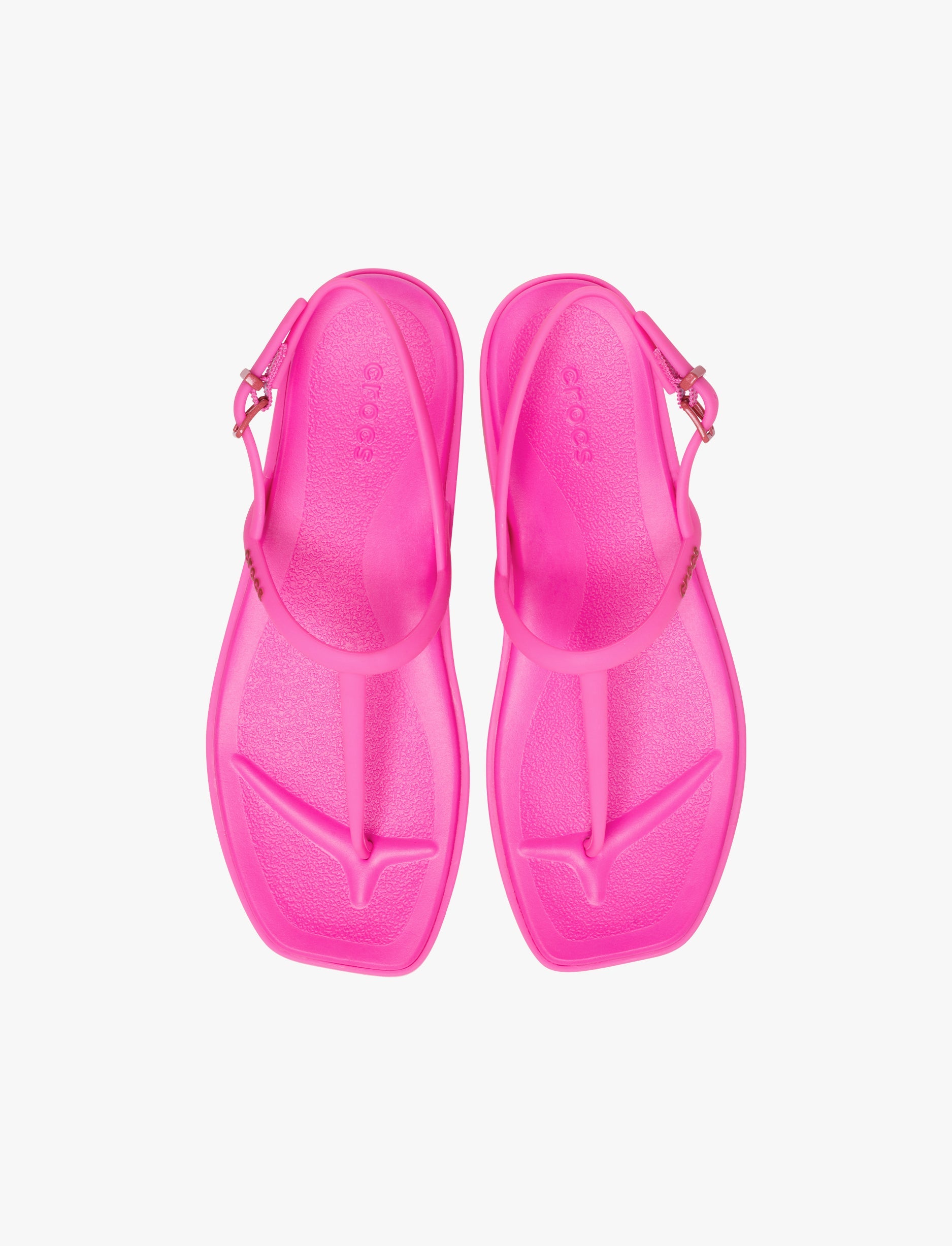 Miami Thong Sandal Crocs - סנדלי אצבע קרוקס לנשים בצבע ורוד