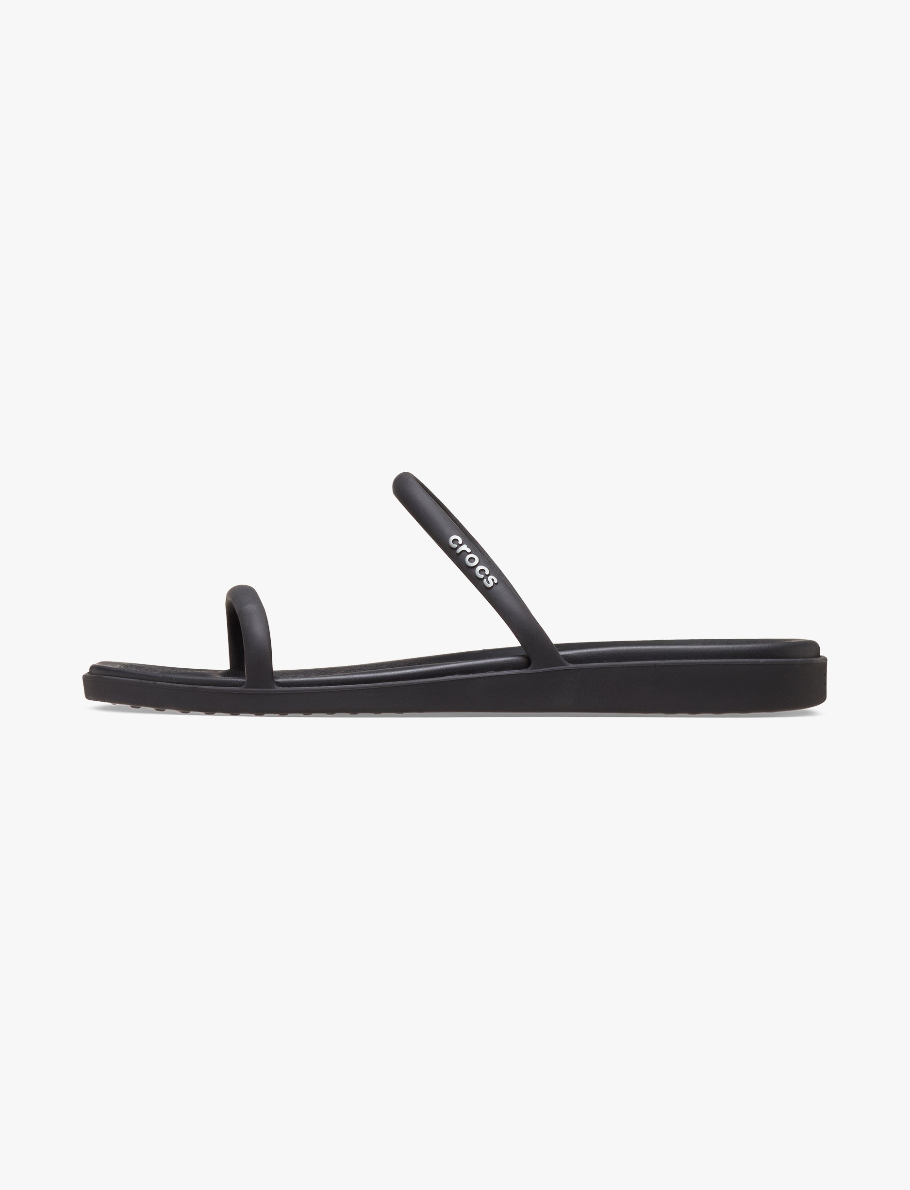 Crocs Miami Two Strap Sandal  - כפכפי קרוקס מיאמי 2 רצועות לנשים בצבע שחור