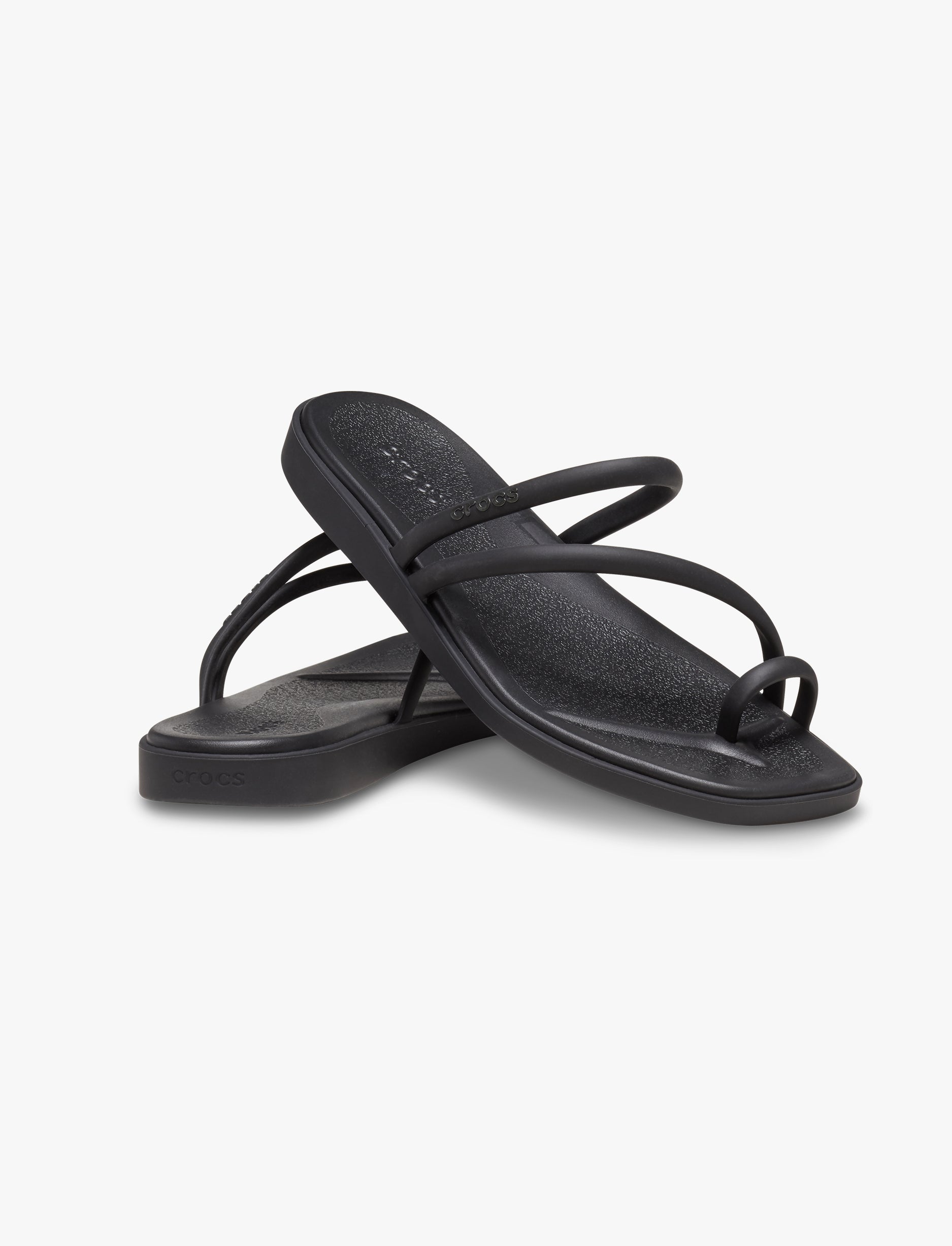Crocs Miami Toe Loop Sandal - סנדלי קרוקס מיאמי לנשים בצבע שחור