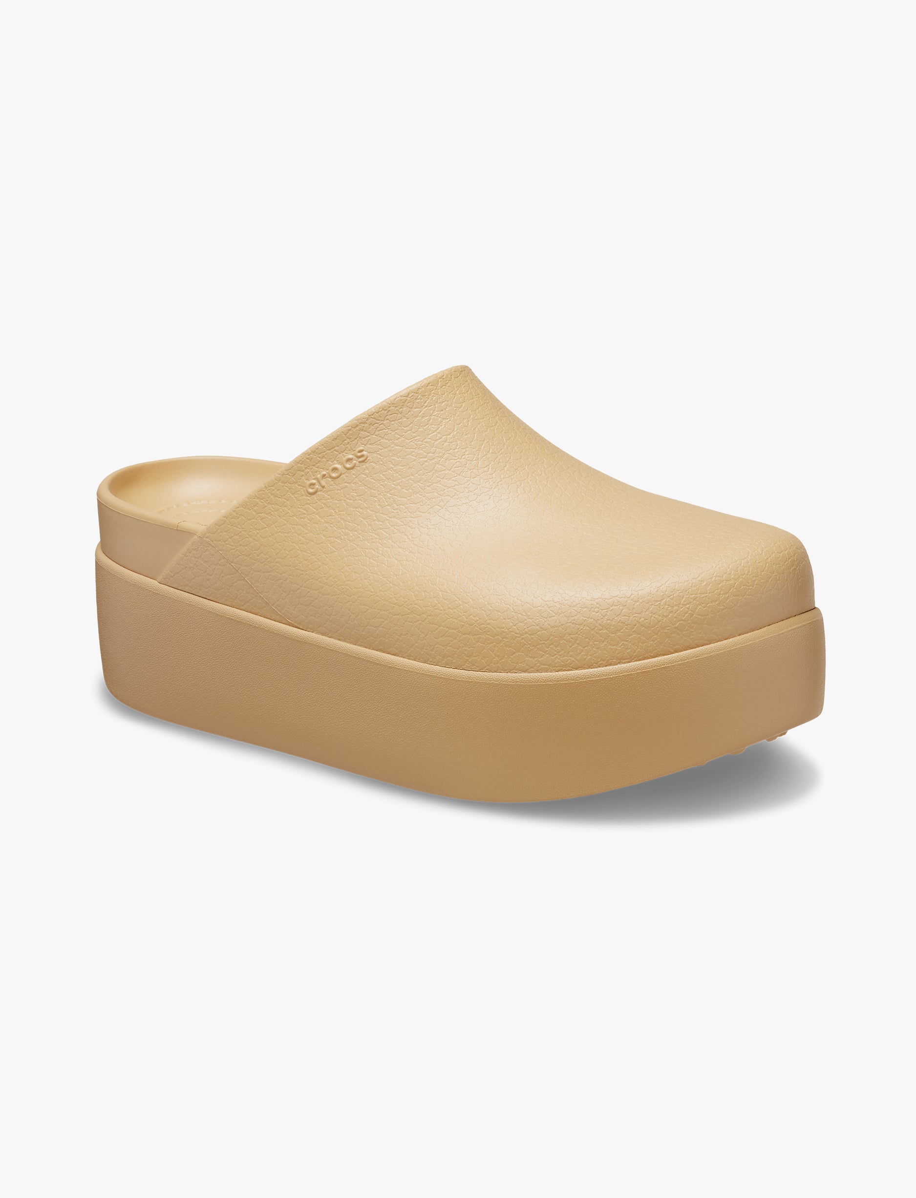 Crocs Dylan Platform Clog - כפכפי קרוקס דילן פלטפורמה לנשים בצבע צהוב חיטה