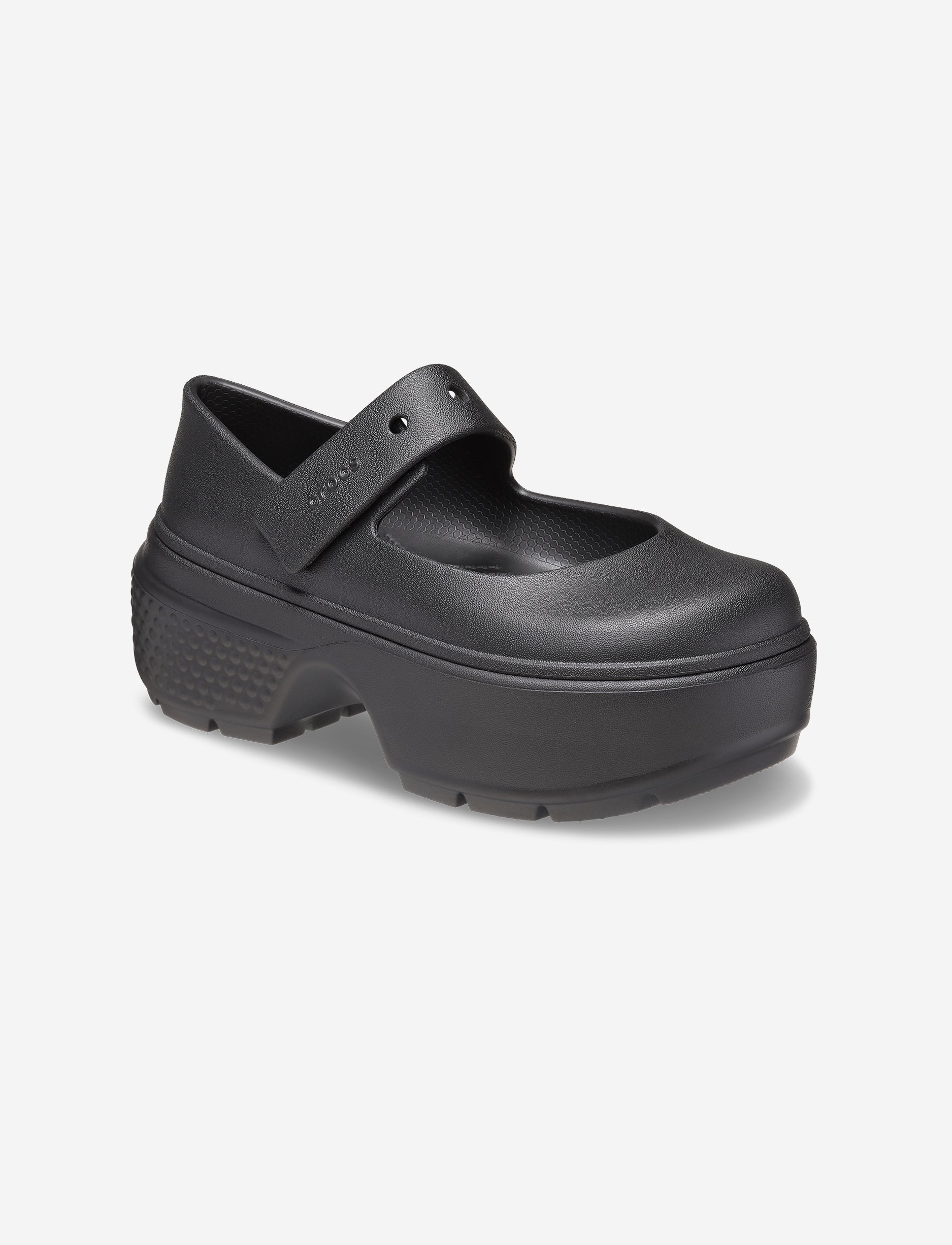 Crocs Stomp Mary Jane - נעלי פלטפורמה קרוקס סטומפ מרי ג'ין לנשים בצבע שחור
