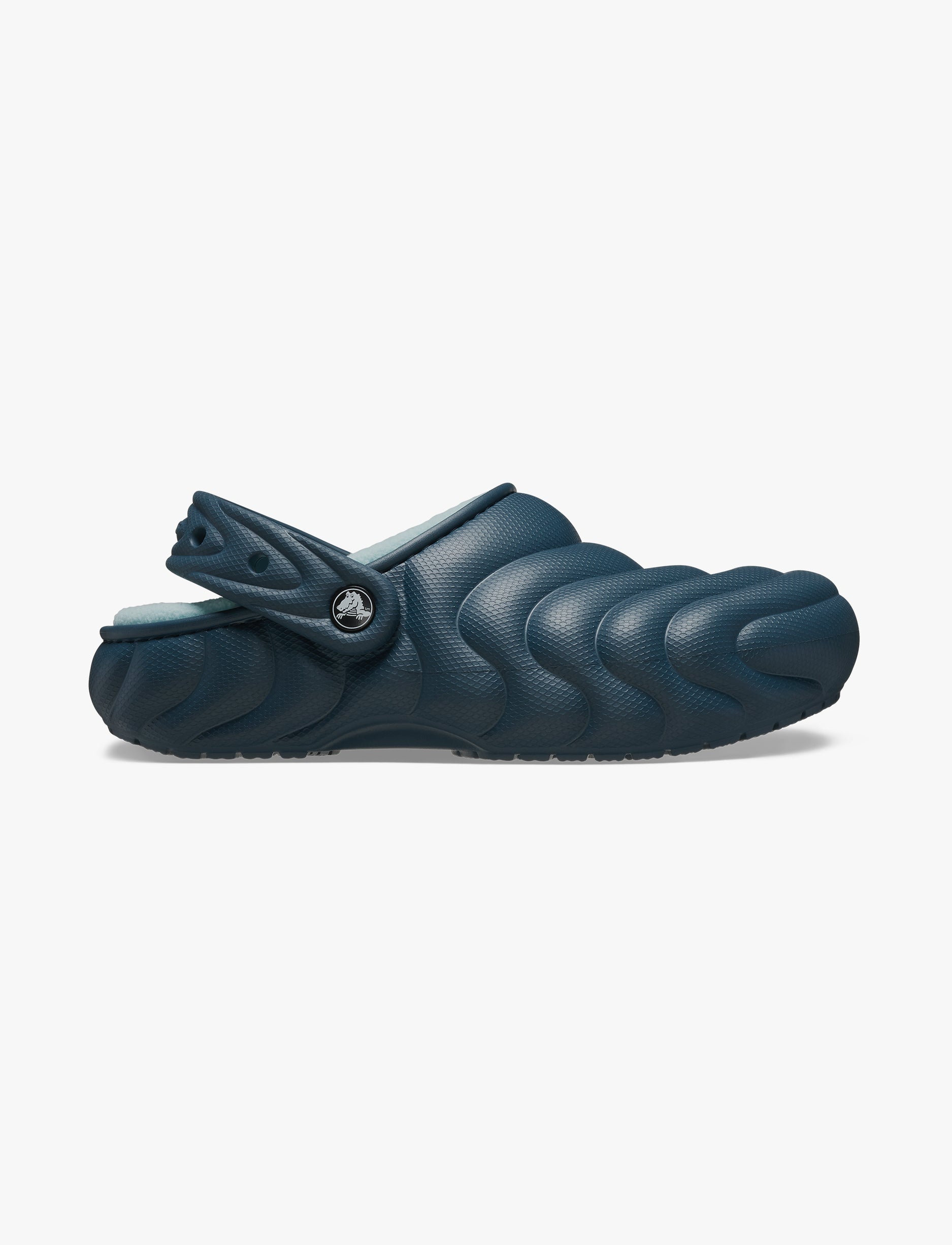 Crocs Classic Lined Overpuff Clog - כפכפים פרוותיים קרוקס בצבע כחול