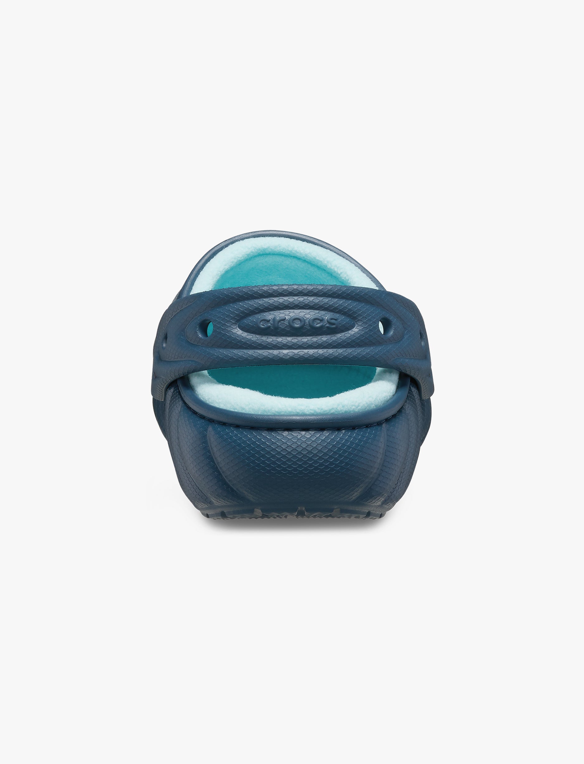 Crocs Classic Lined Overpuff Clog - כפכפים פרוותיים קרוקס בצבע כחול