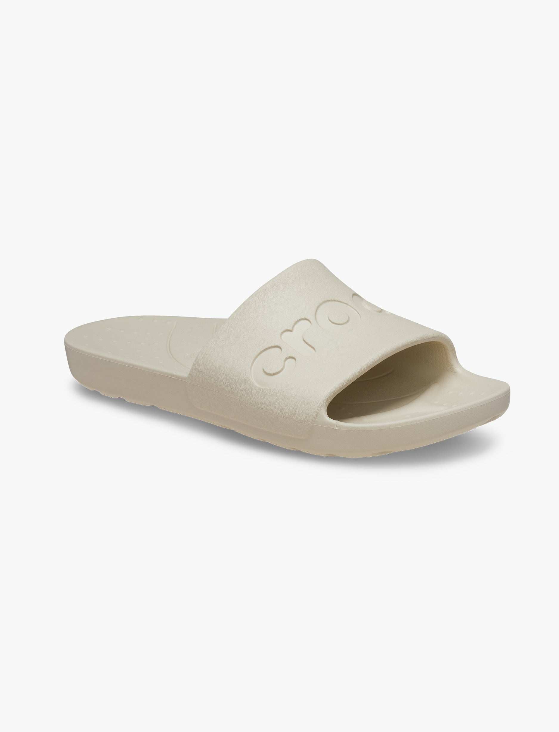 Crocs Slide - כפכפי סלייד קרוקס בצבע קרם