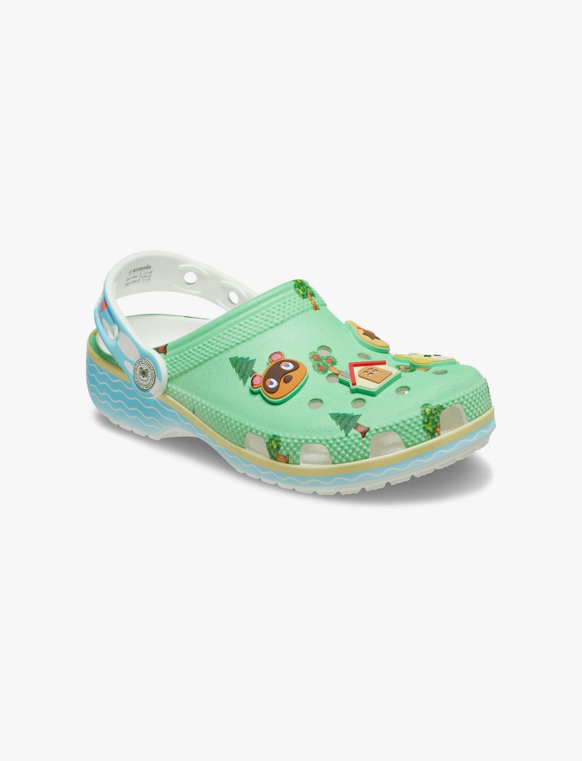 Crocs Animal Crossing Classic Clog K -  כפכפי קרוקס קלוג חיות לילדים בצבע ירוק