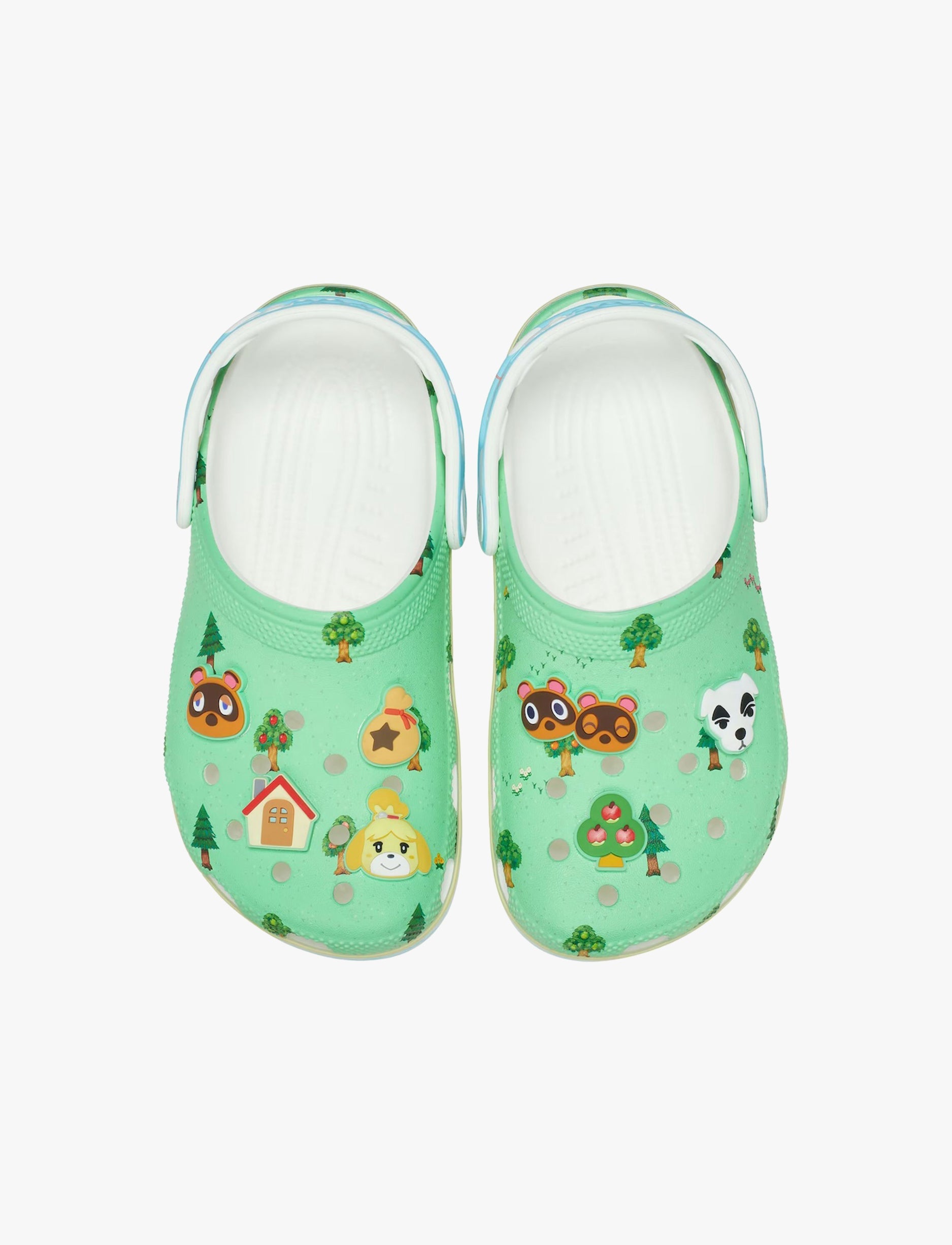 Crocs Animal Crossing Classic Clog K -  כפכפי קרוקס קלוג חיות לילדים בצבע ירוק