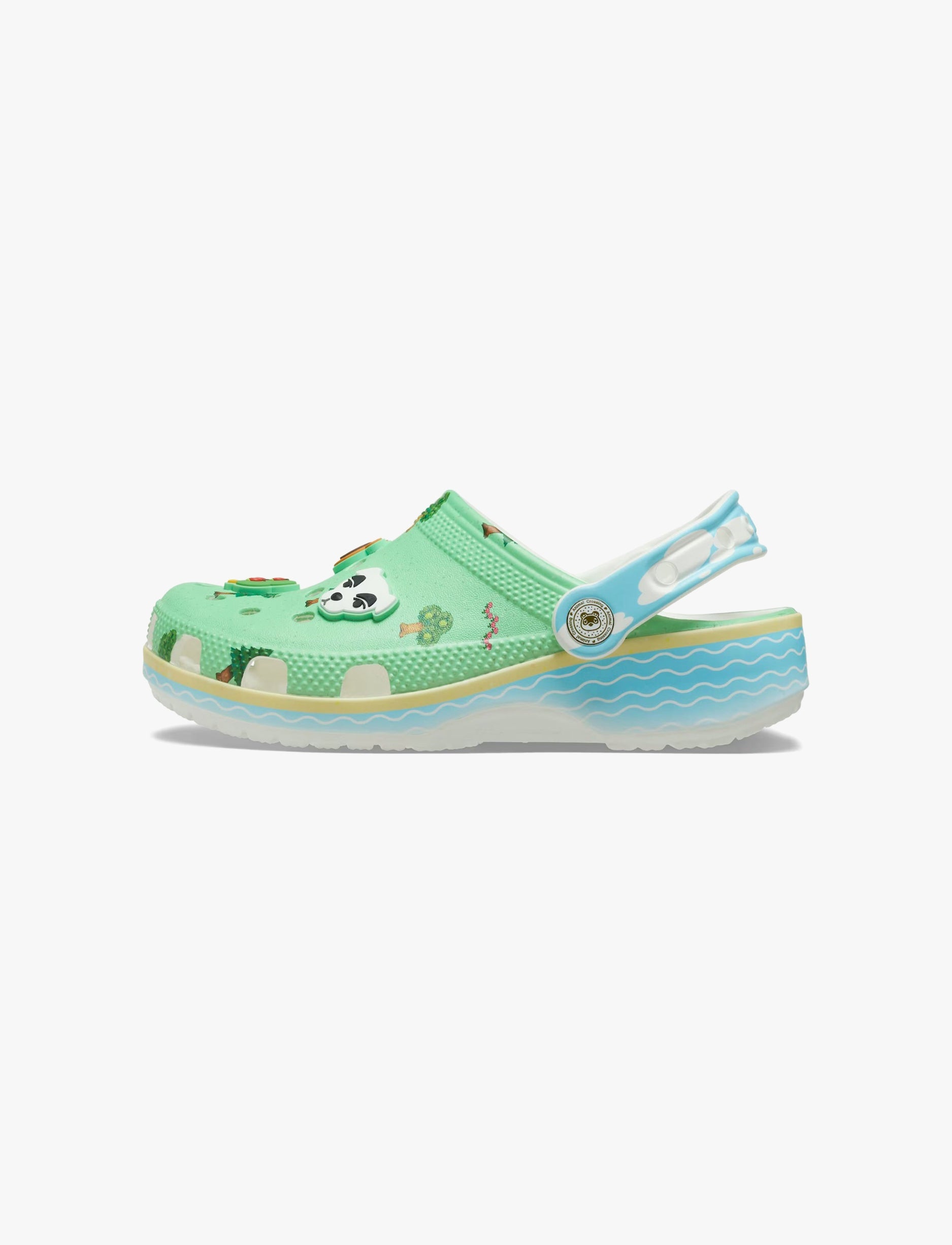 Crocs Animal Crossing Classic Clog K -  כפכפי קרוקס קלוג חיות לילדים בצבע ירוק