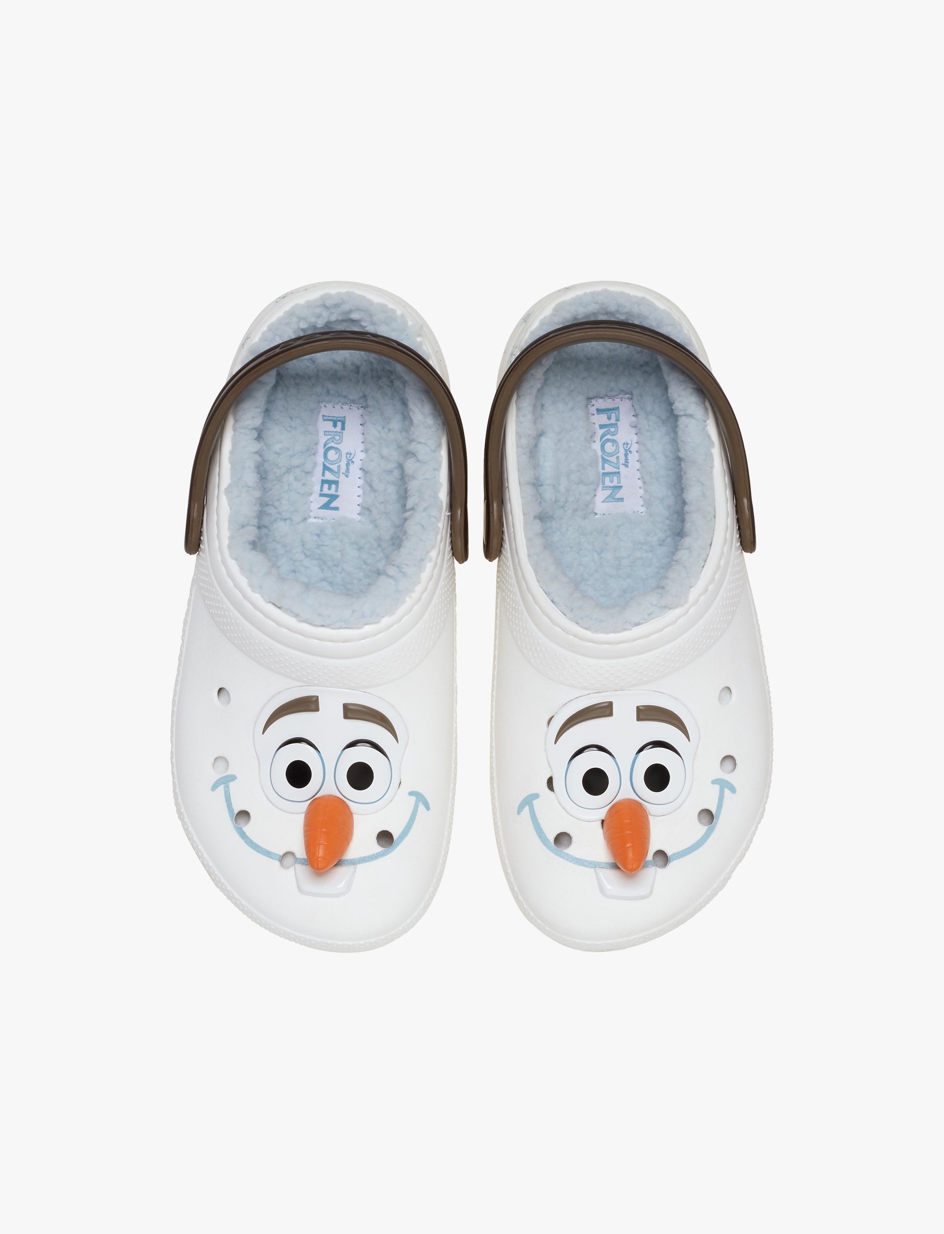 Crocs Toddlers' Disney Frozen Olaf Lined Classic Clog T -  כפכפים פרוותיים קרוקס פרוזן אולף לילדים מידות קטנות