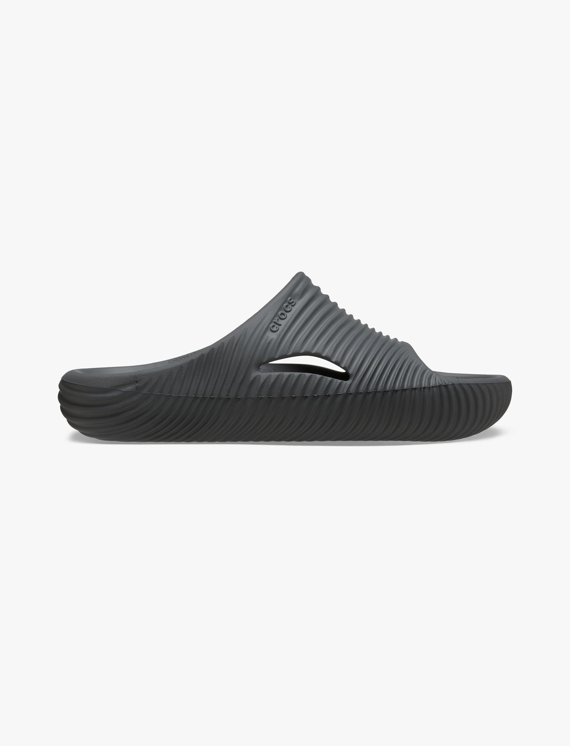 Crocs Mellow Tide Recovery Slide - כפכפי סלייד בצבע אפור סלאט
