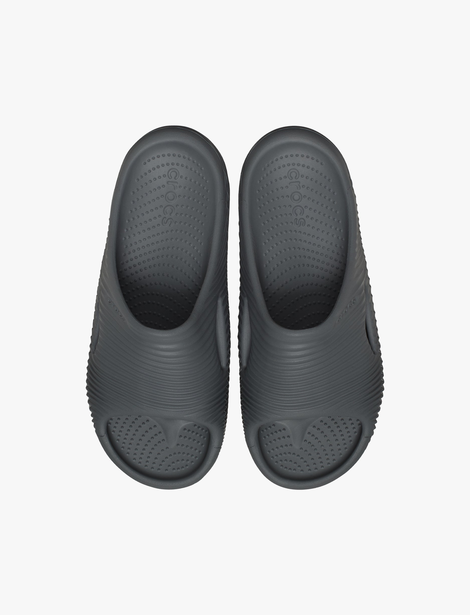Crocs Mellow Tide Recovery Slide - כפכפי סלייד בצבע אפור סלאט