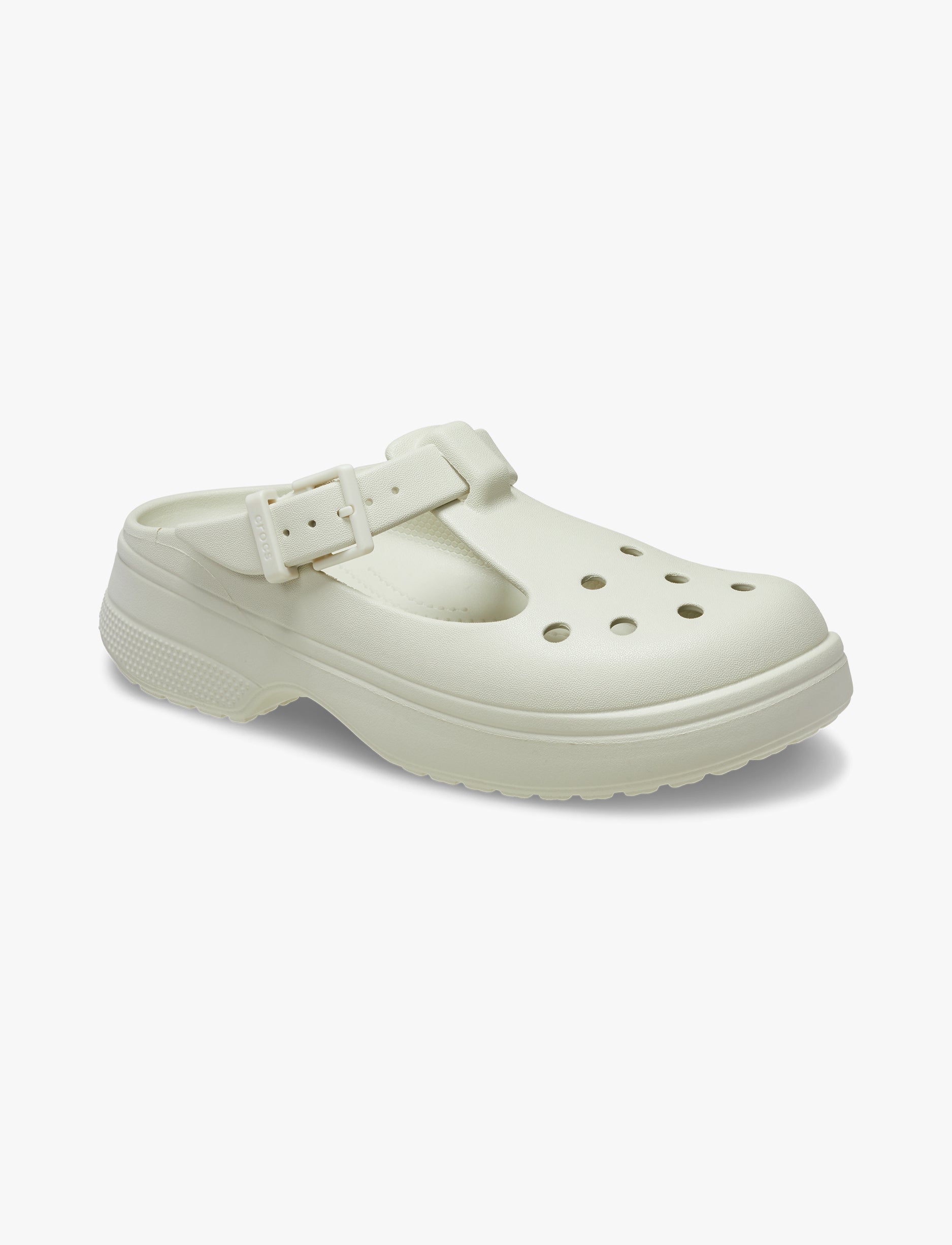 Crocs Classic Mary Jane Clog - כפכפי קרוקס לנשים מרי ג'ין בצבע קרם
