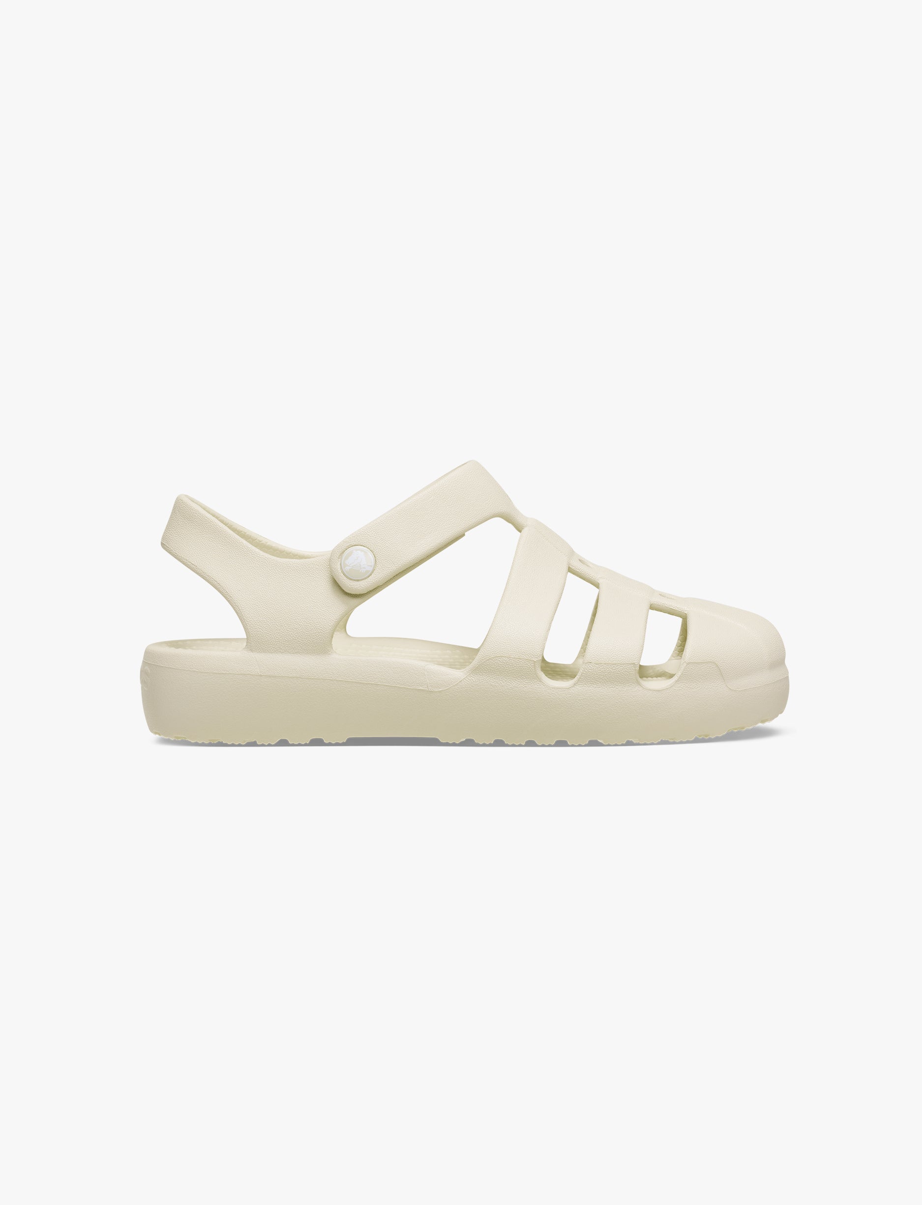 Crocs Classic Fisherman T -  סנדלי קרוקס פישרמן לבנות בצבע אבן חול מידות קטנות