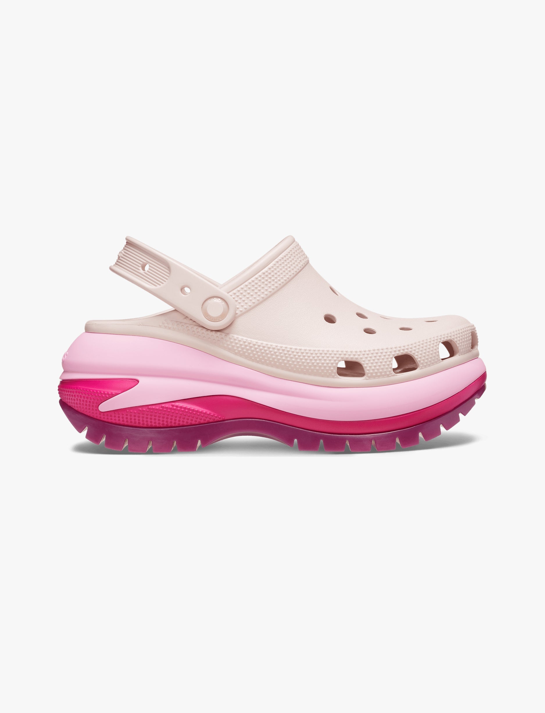Crocs Mega Crush Matte Clog - כפכפי קרוקס פלטפורמה מגה קראש מאטל לנשים בצבע  קוורץ/מולטי