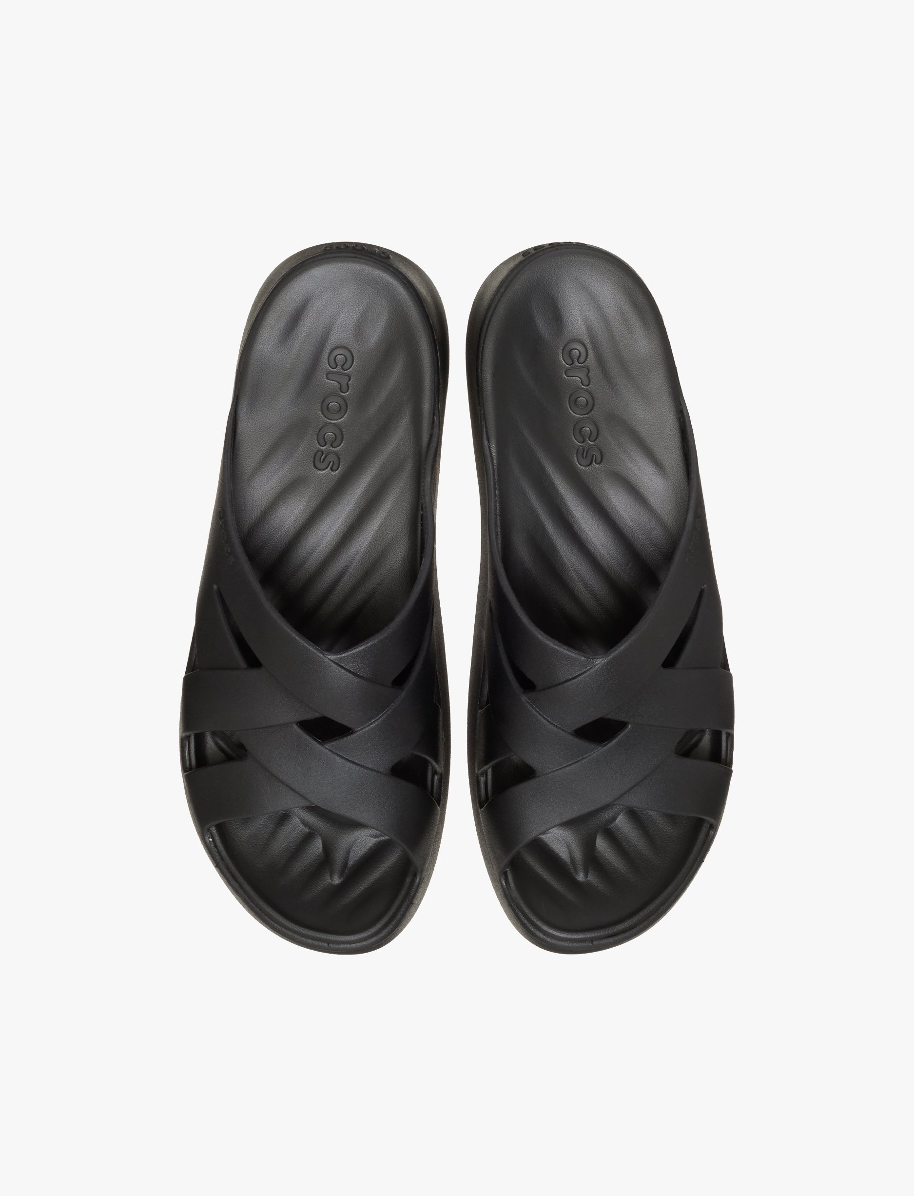 Crocs Getaway Weave Slide - כפכפי סלייד קרוקס לנשים בצבע שחור