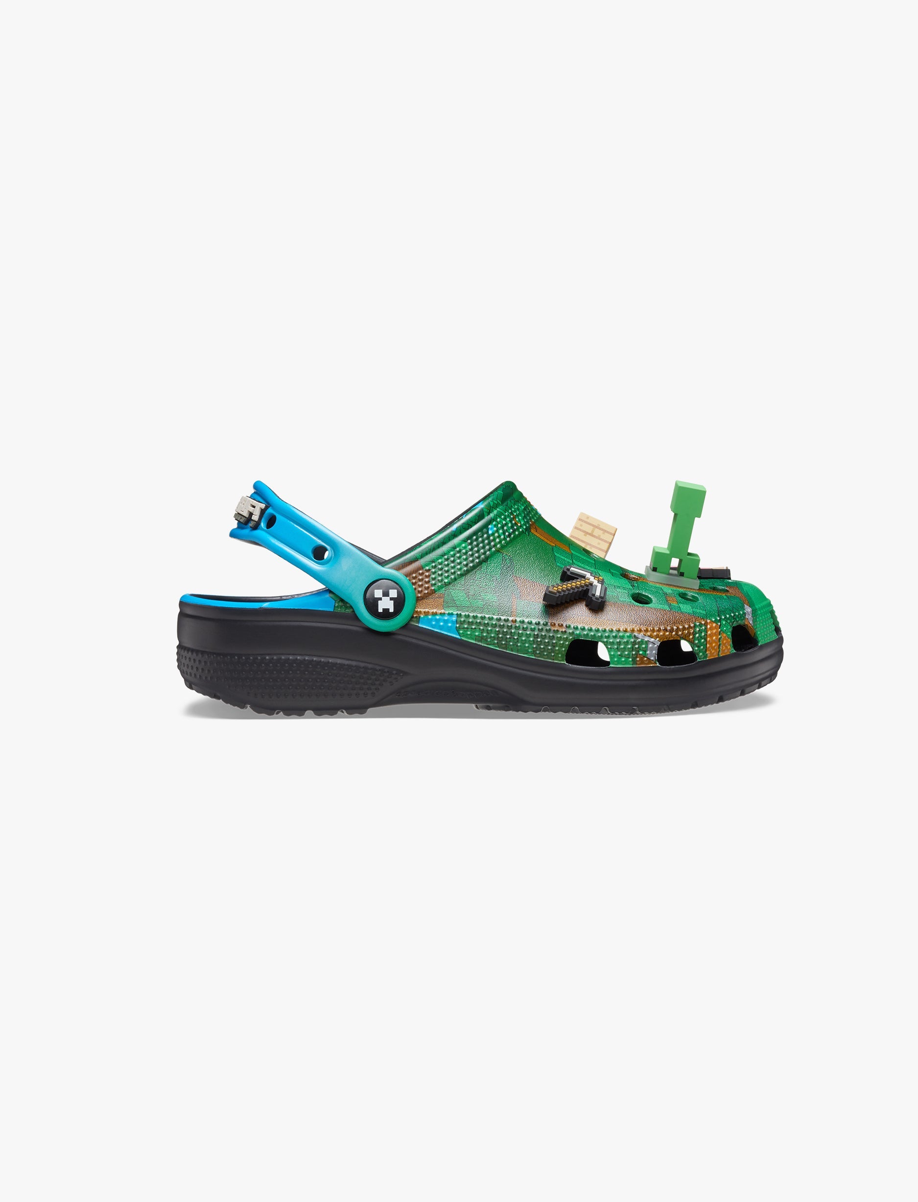 Crocs Minecraft Classic Clog -כפכפי קרוקס קלוג מיינקרפט בצבע ירוק/שחור
