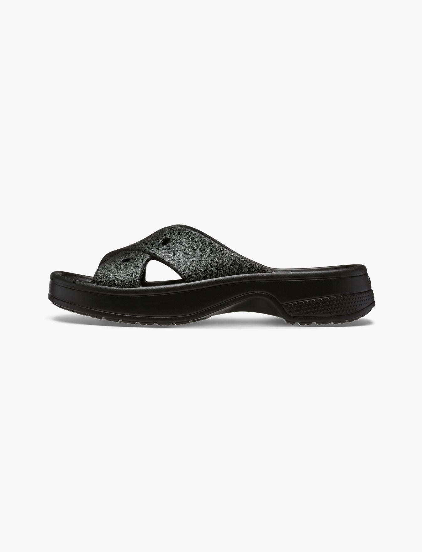 Crocs Classic Women's Cross Strap - כפכפי קרוקס לנשים בצבע שחור