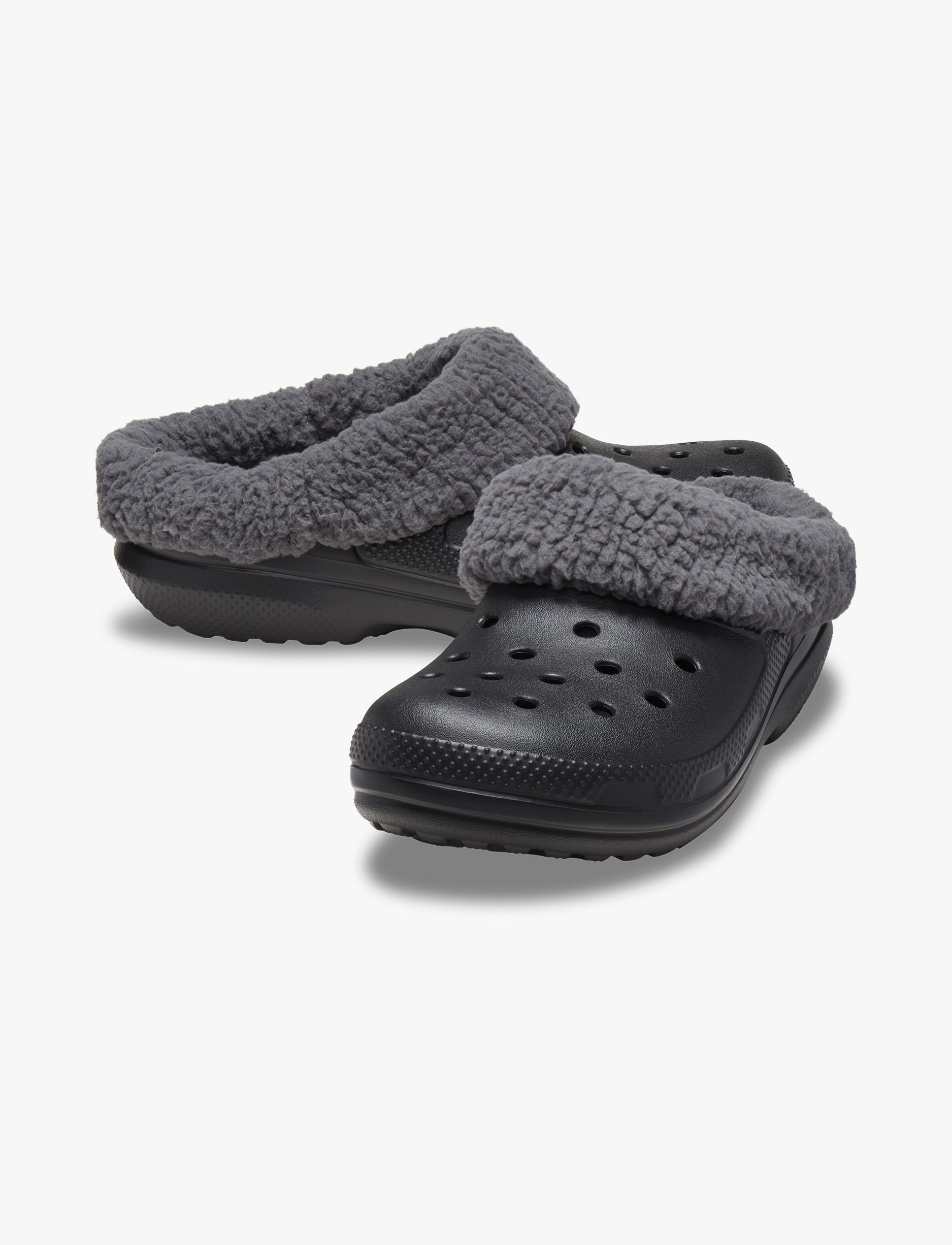 Crocs Classic Blitzen IV Clog - כפכפים פרוותיים בליצן קרוקס בצבע שחור/מולטי