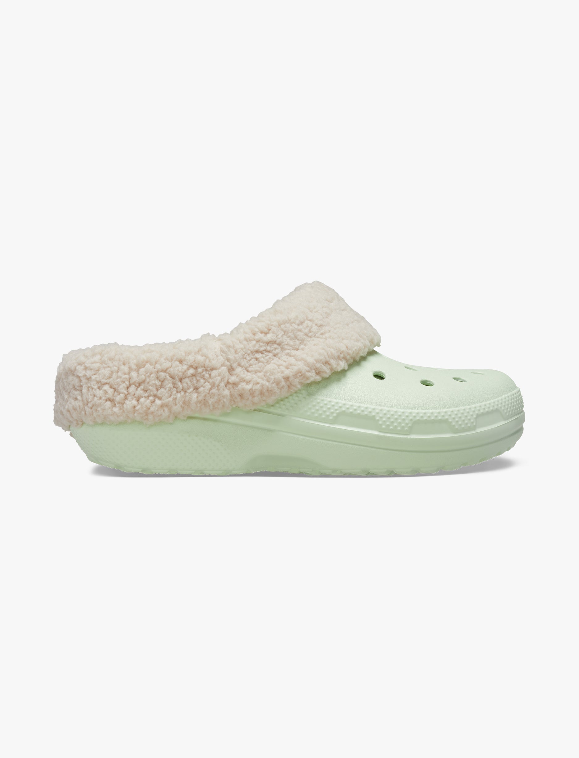 Crocs Classic Blitzen IV Clog - כפכפים פרוותיים בליצן קרוקס בצבע ג'ייד טינט