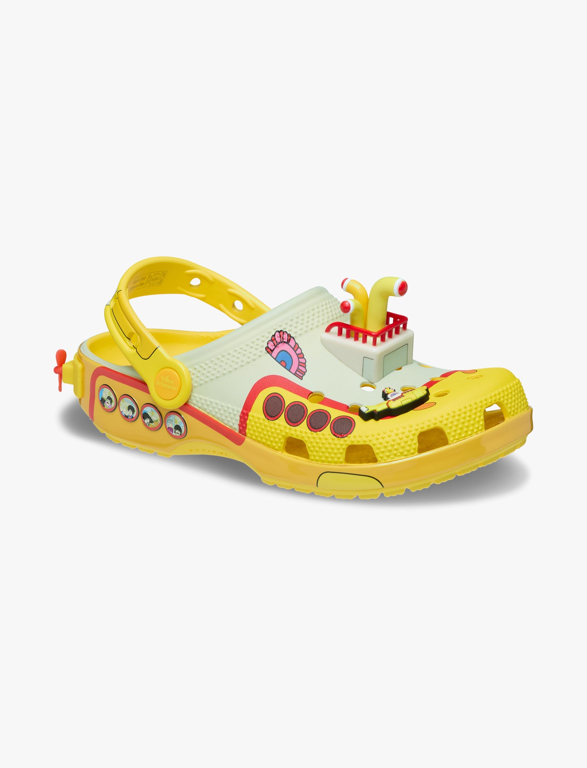 Crocs Beatles Yellow Submarine Classic Clog - כפכפי קרוקס קלוג דגם הביטלס בצבע צהוב/קרם