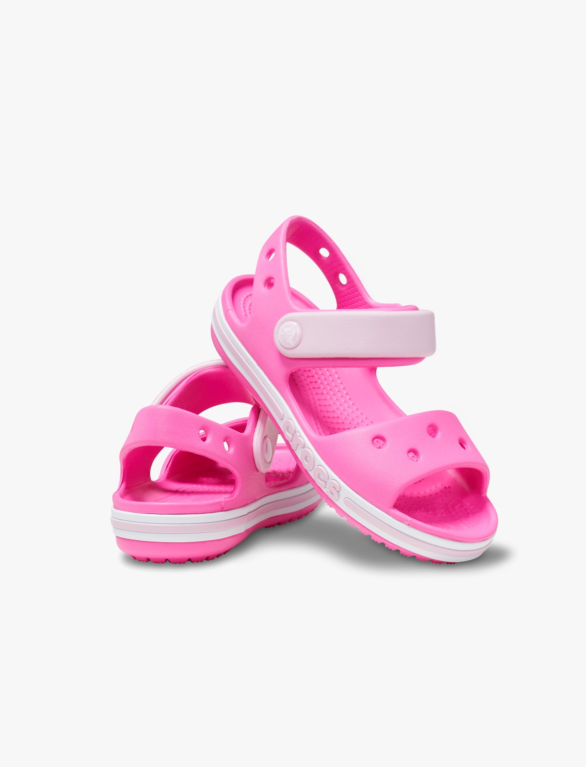 Crocs Bayaband Sandal T-   סנדלי קרוקס לילדים באיה באנד בצבע ורוד מבריק מידות קטנות