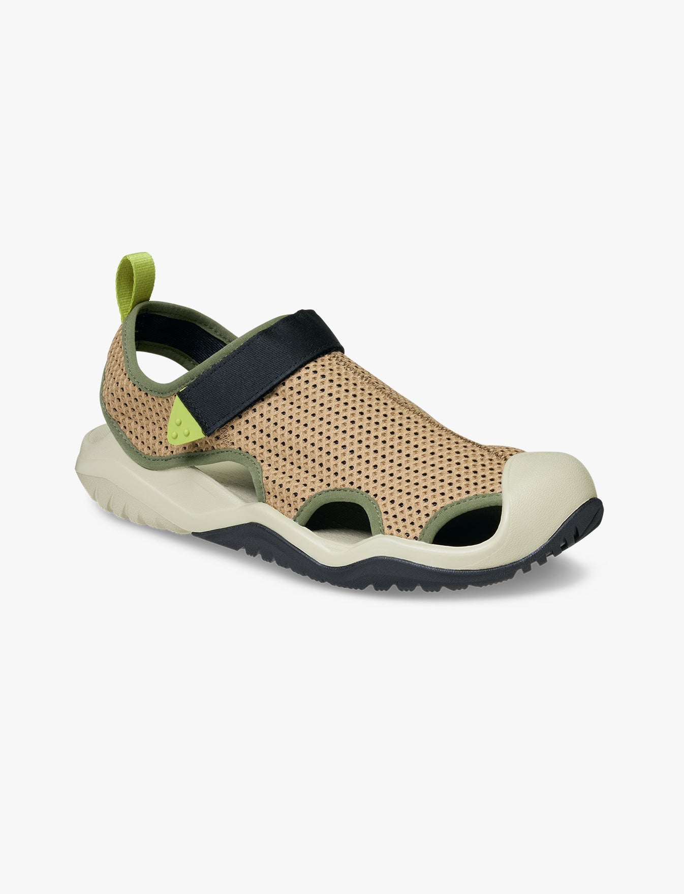 Crocs Swiftwater Mesh Deck Sandal -  סנדלי קרוקס סוויפווטר לגברים בצבע חום כהה