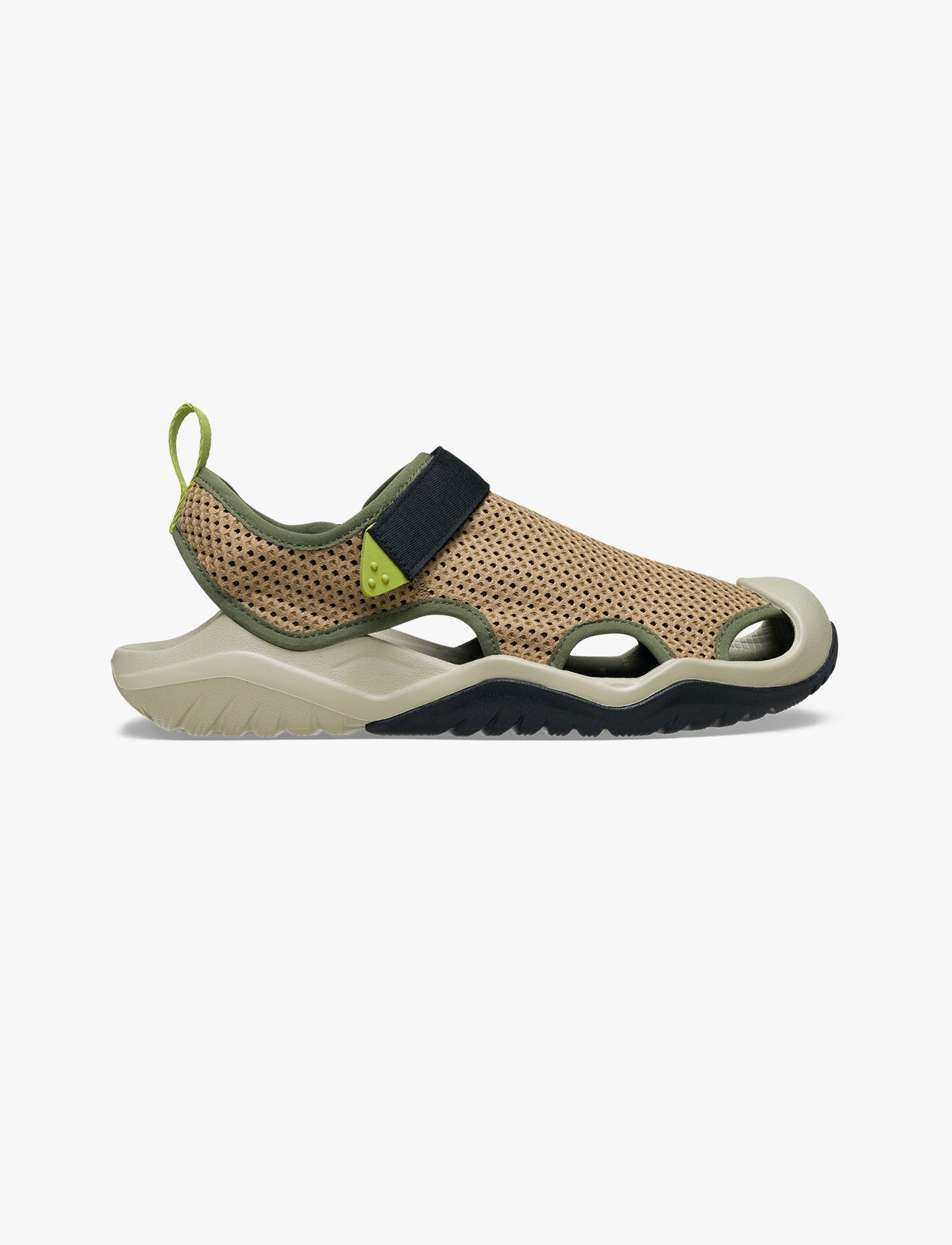 Crocs Swiftwater Mesh Deck Sandal -  סנדלי קרוקס סוויפווטר לגברים בצבע חום כהה