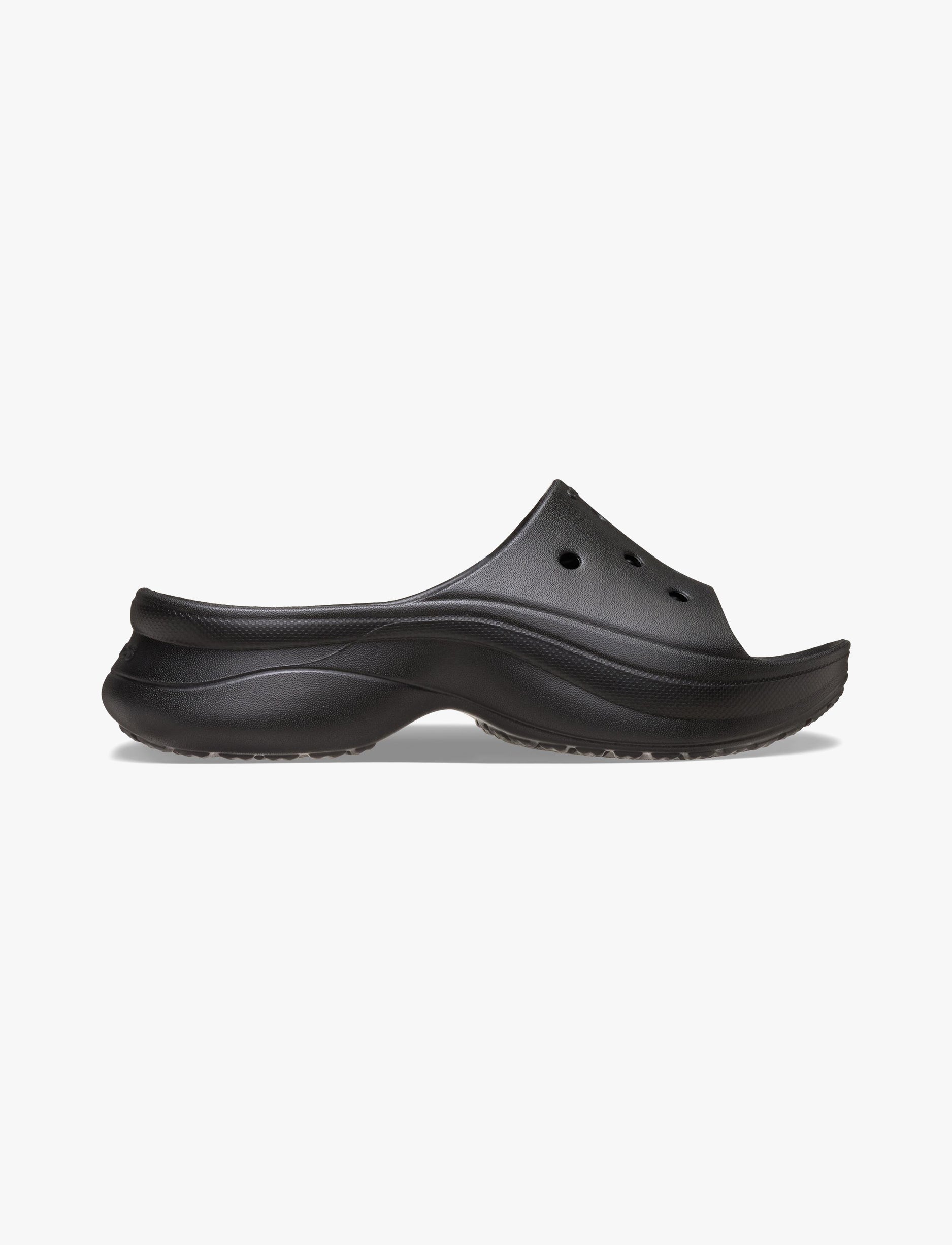 Crocs Bae Slide - כפכפי סלייד פלטפורמה קרוקס לנשים בצבע שחור