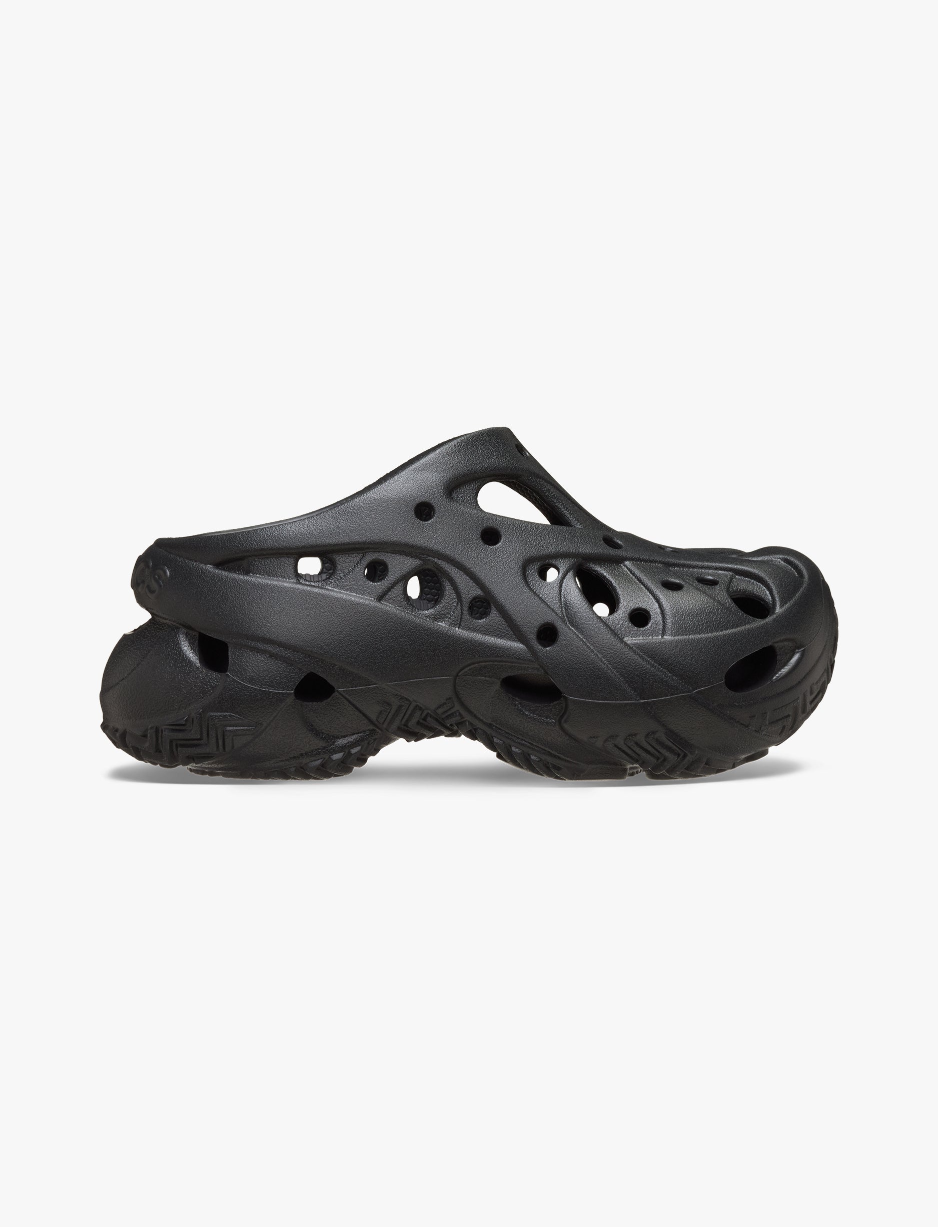 Crocs Caged Clog - כפכפי קרוקס פלטפורמה לנשים בצבע שחור
