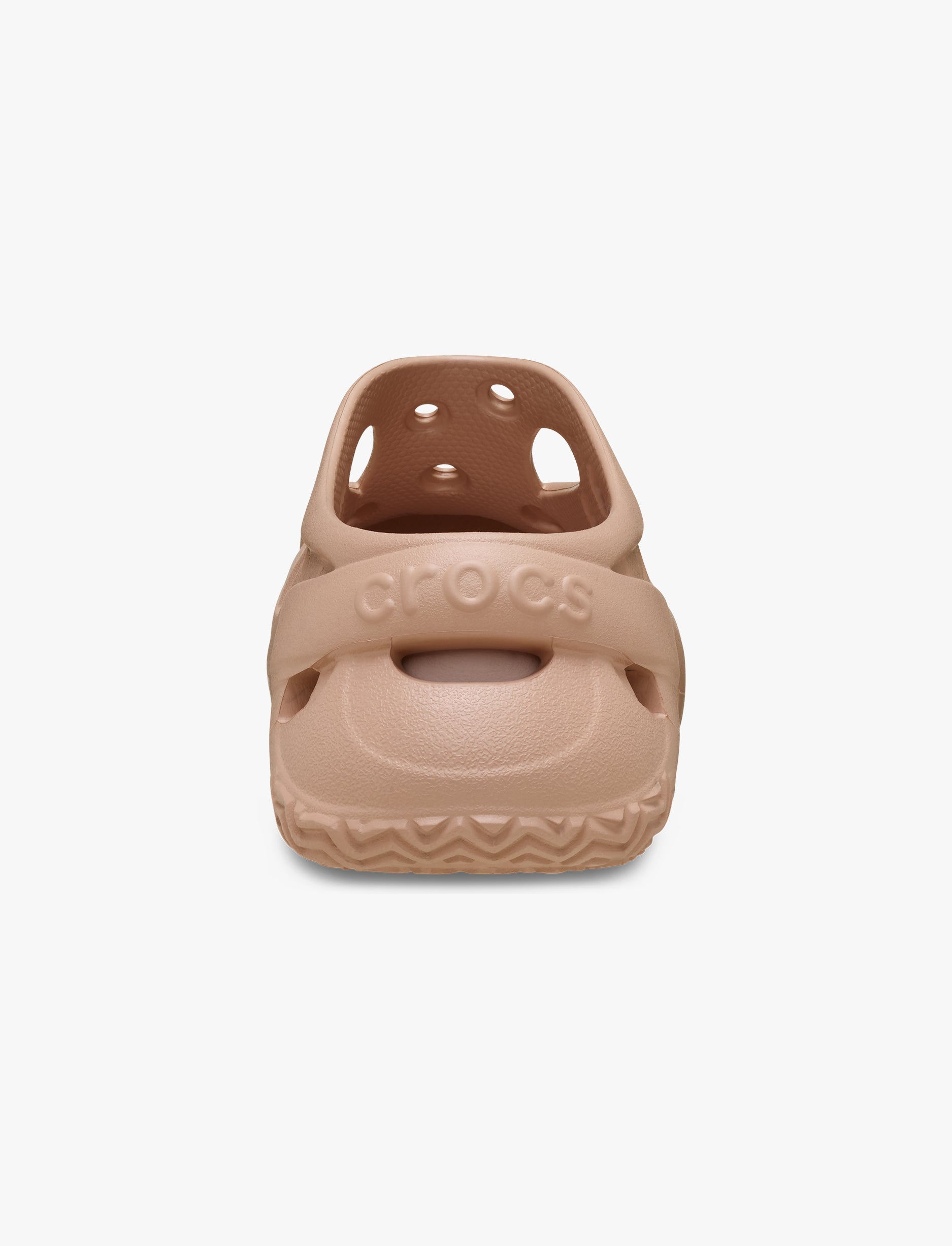 Crocs Caged Clog - כפכפי קרוקס פלטפורמה לנשים בצבע ורוד קרמל