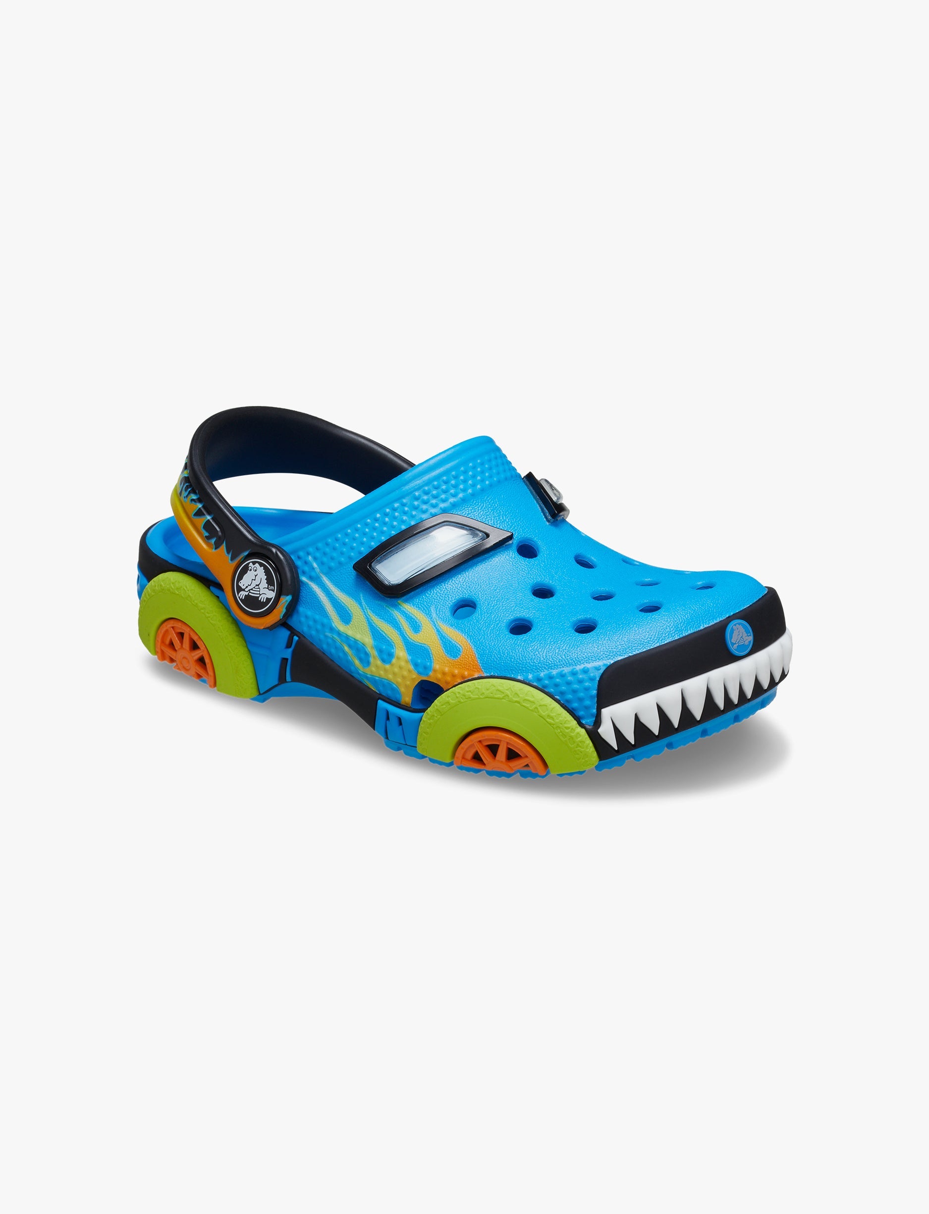 Crocs Toddler Classic I AM Monster Truck - כפכפי קרוקס קלוג בעיצוב משאית מפלצת בצבע כחול