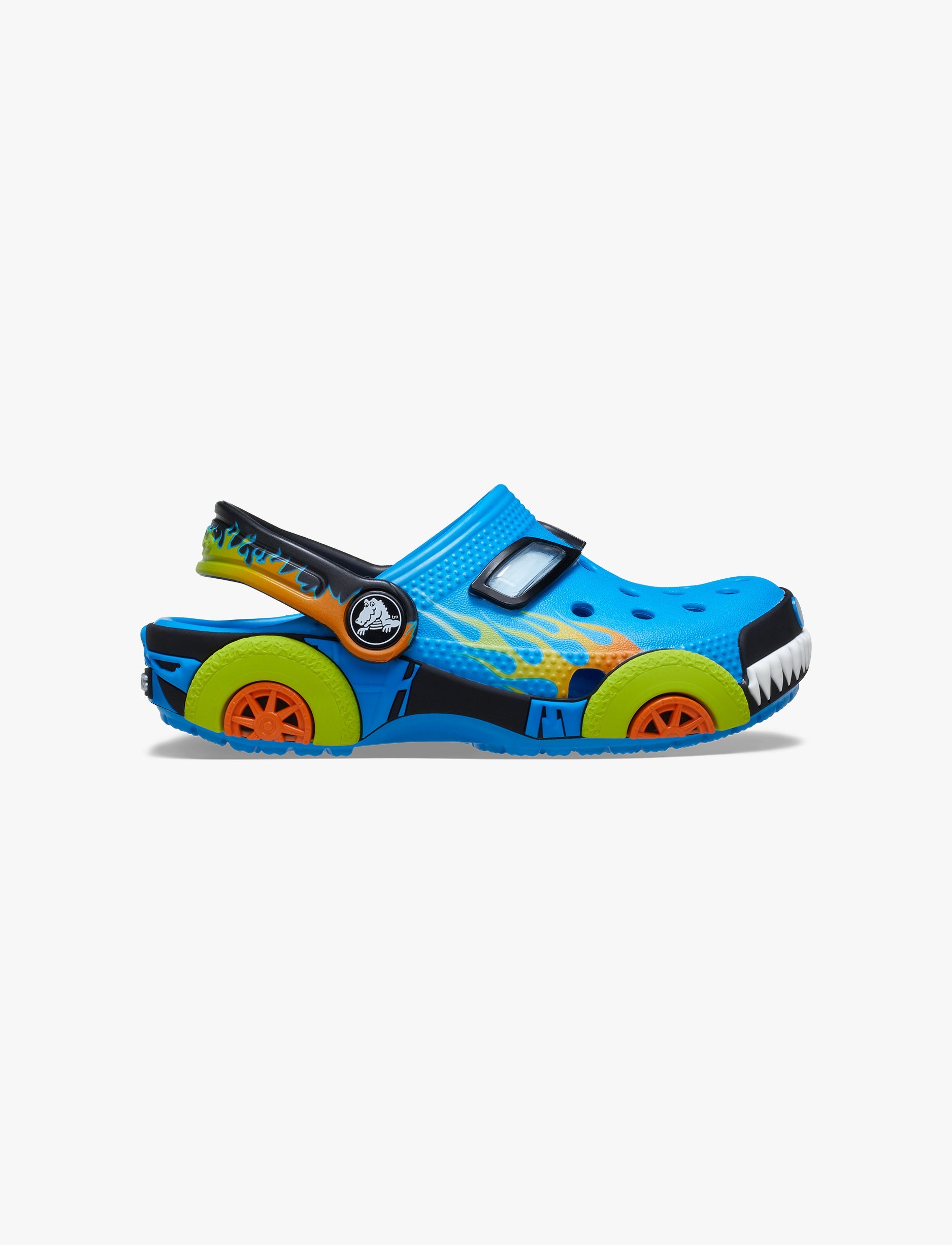 Crocs Toddler Classic I AM Monster Truck - כפכפי קרוקס קלוג בעיצוב משאית מפלצת בצבע כחול