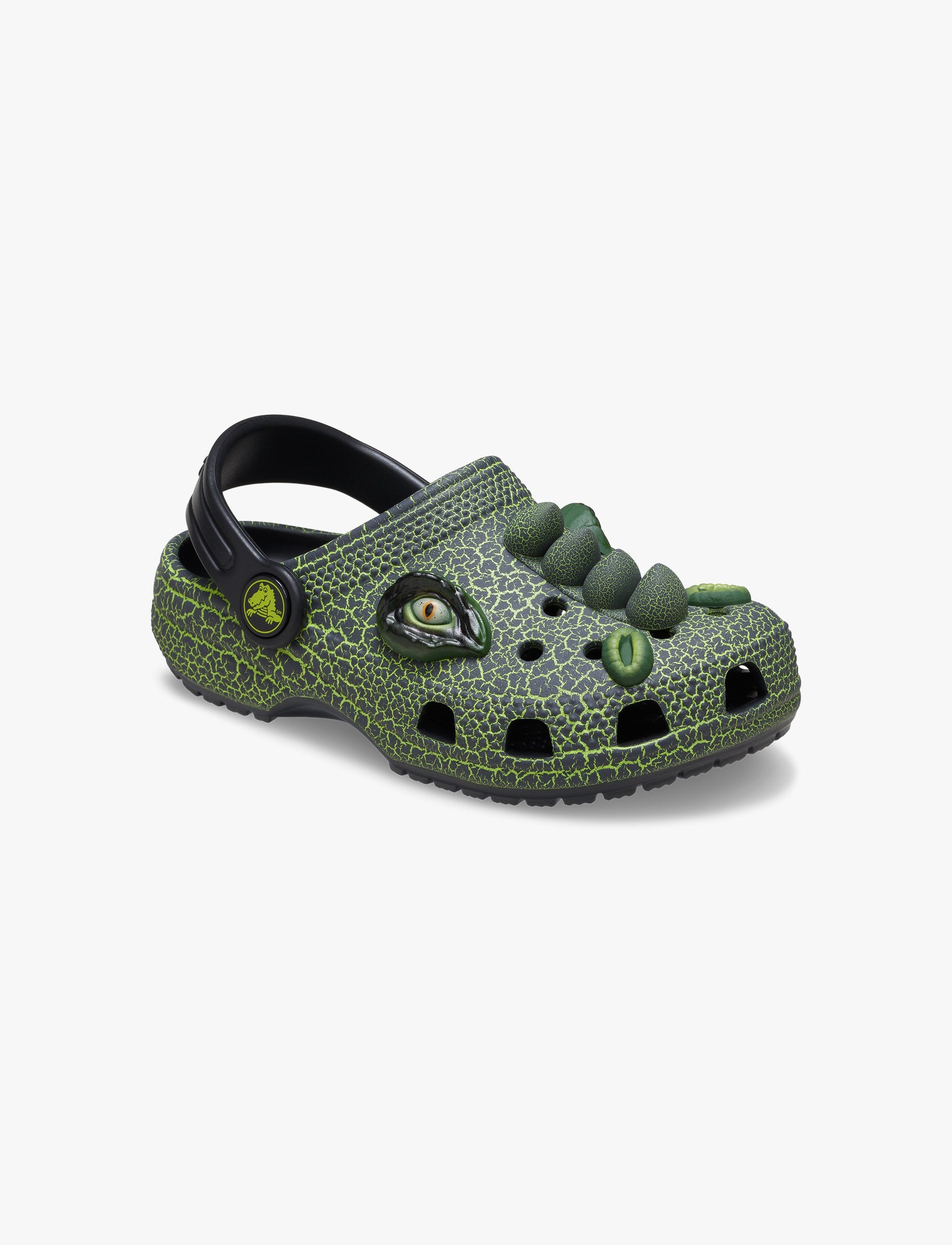 Crocs Classic I AM Scary Dino Clog T - כפכפי קרוקס קלוג דינו בצבע ירוק/שחור