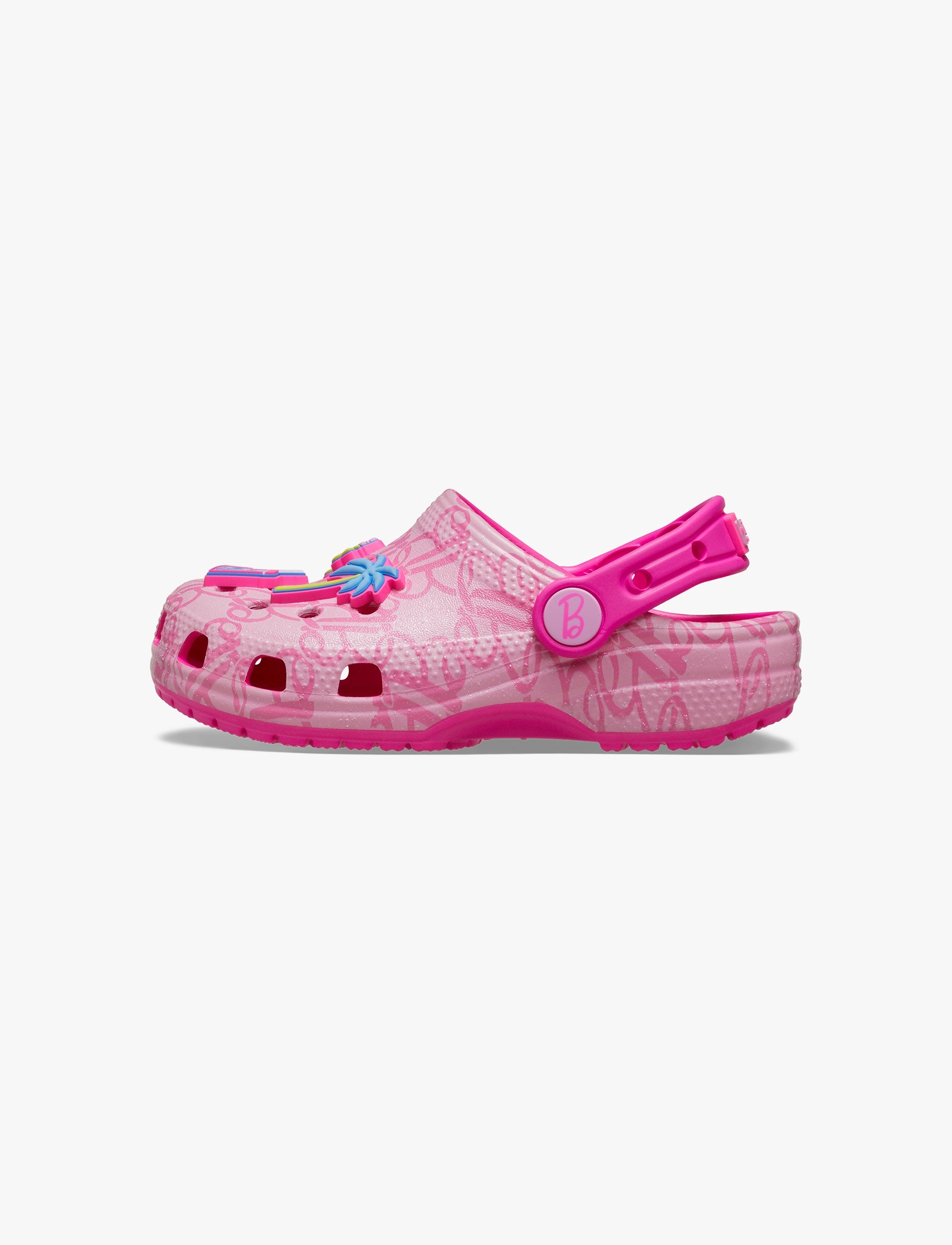 Crocs Barbie Classic Clog T - כפכפי קרוקס קלוג ברבי לבנות בצבע ורוד מידות קטנות